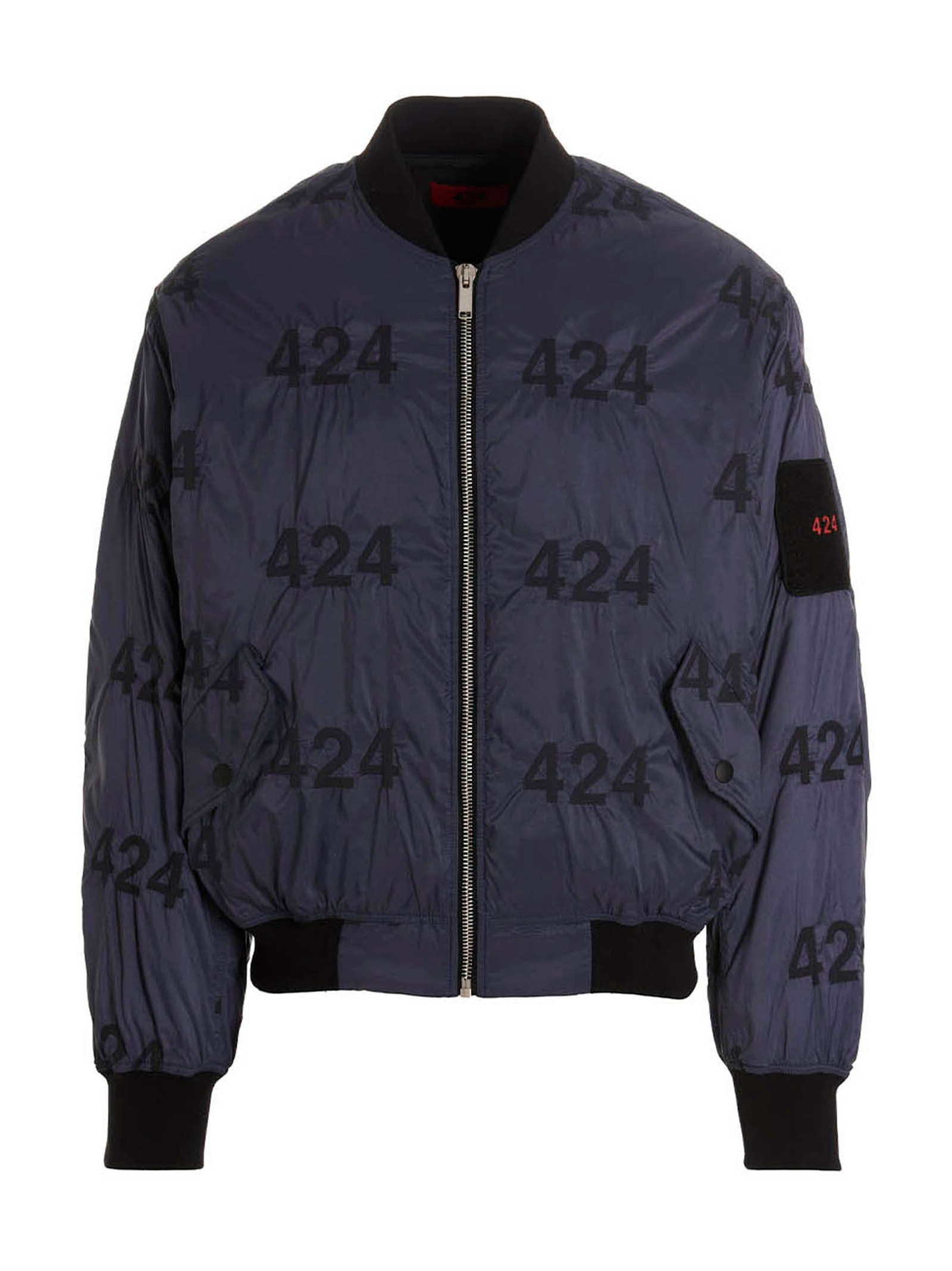 424 Reversible Logo Bomber Jacket. – 100% polyamide