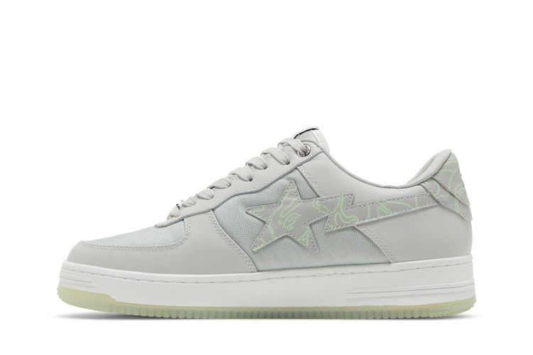 A Bathing Ape Bape Sta Text Code Camo Grey - view 3