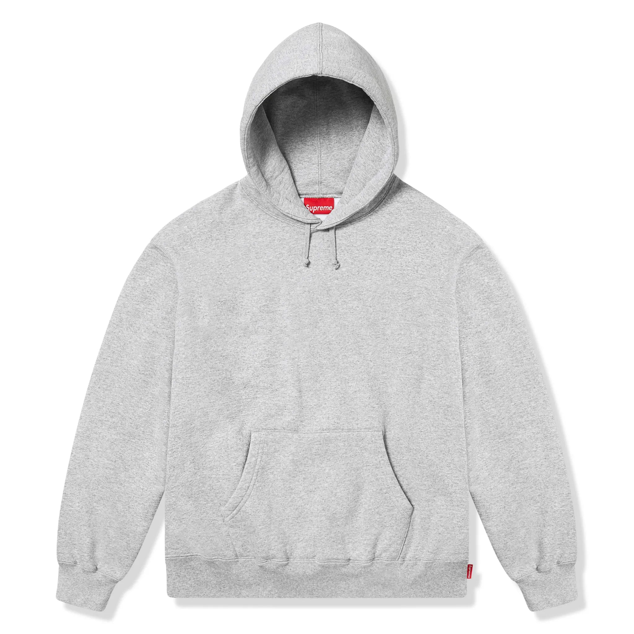 Supreme Satin Applique Heather Grey Hoodie (FW25)
