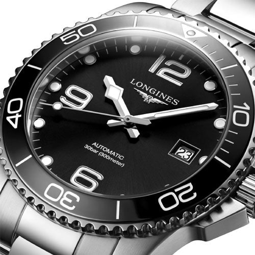 Longines Hydroconquest Sunray Black Dial Men 41mm - view 3