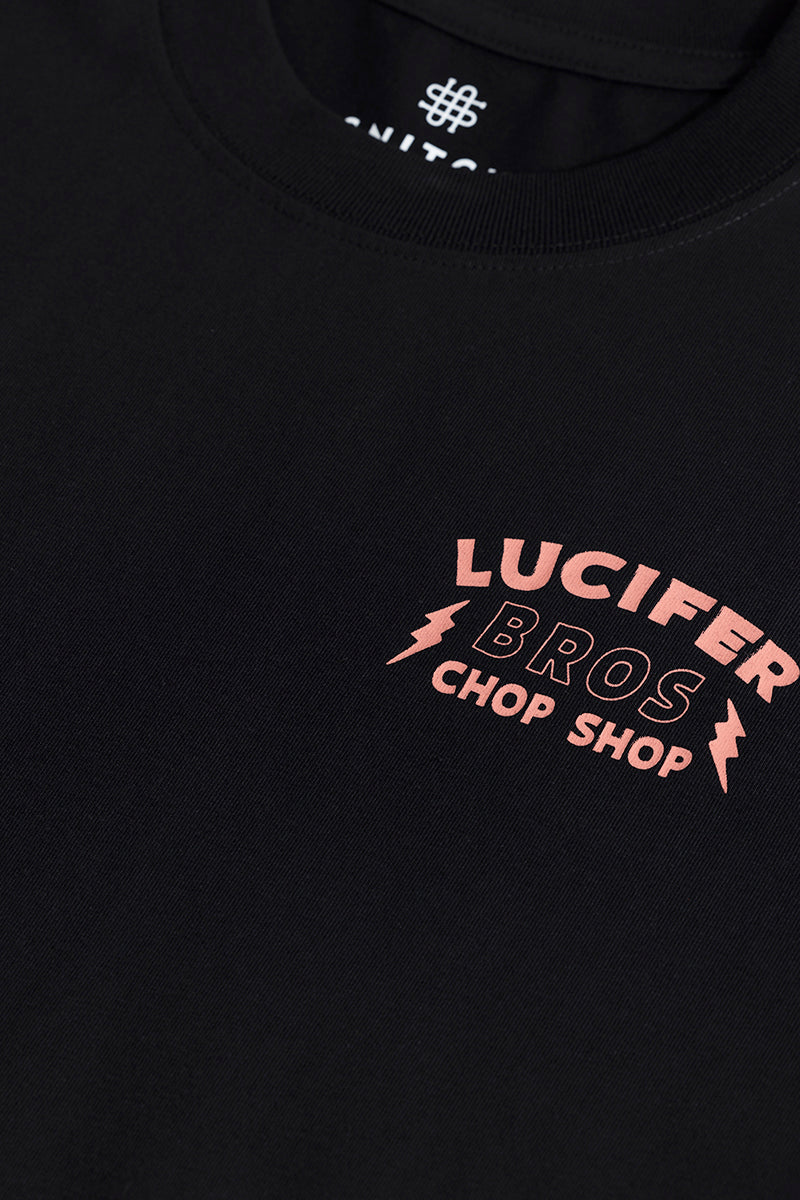 SNITCH Lucifer Bros Black Oversized T-Shirt - view 2