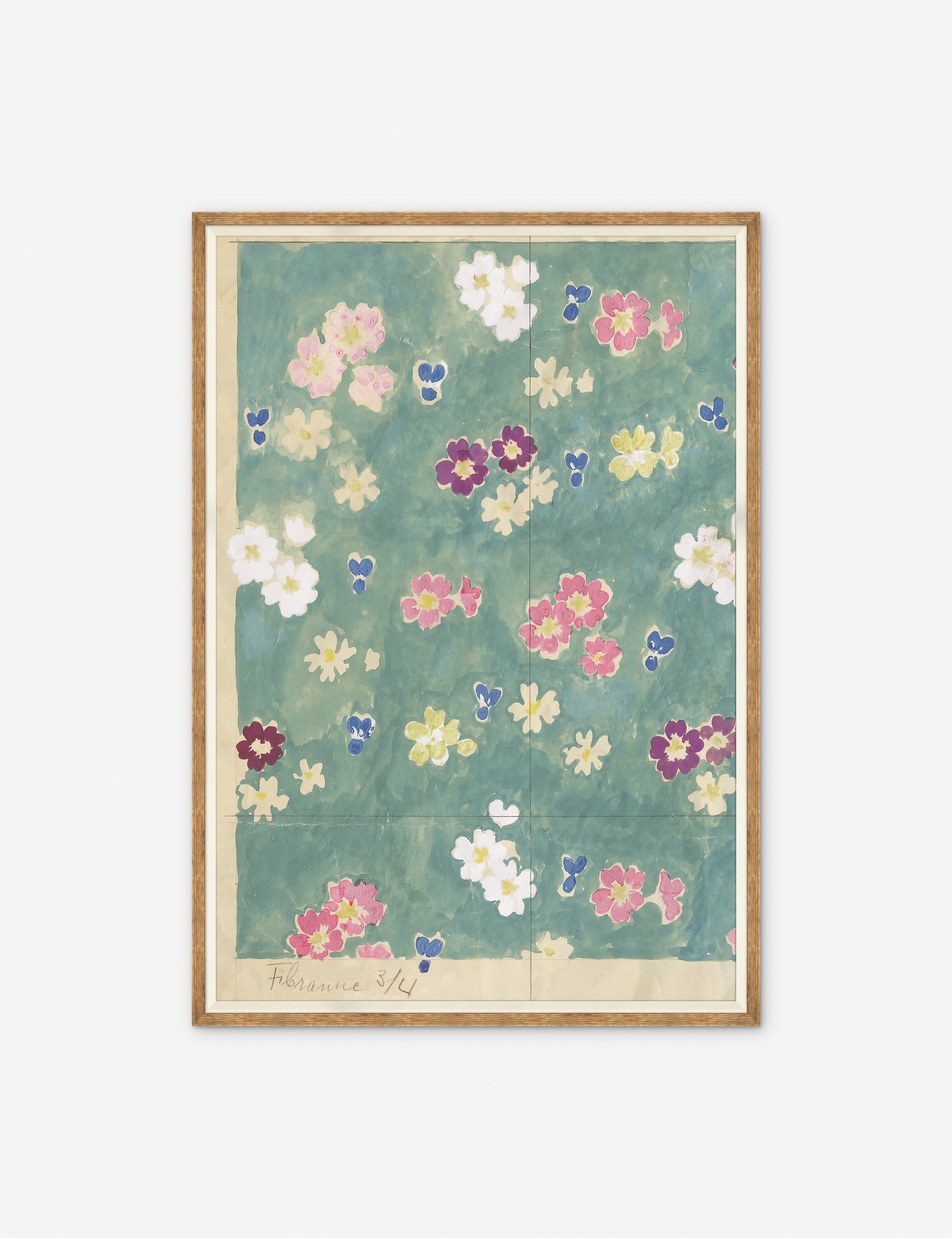 Lulu and Georgia Flower Field Diptych Print by Paule Marrot