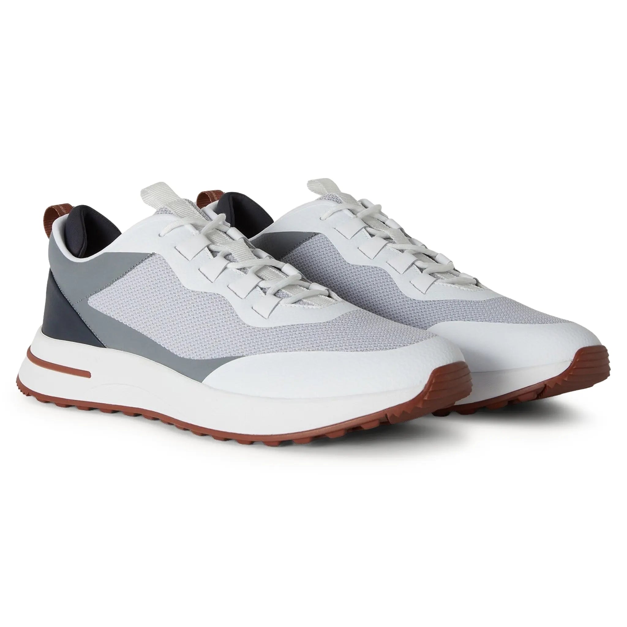 Loro Piana Week End Walk Frost Grey Linen Mesh Sneaker - view 2