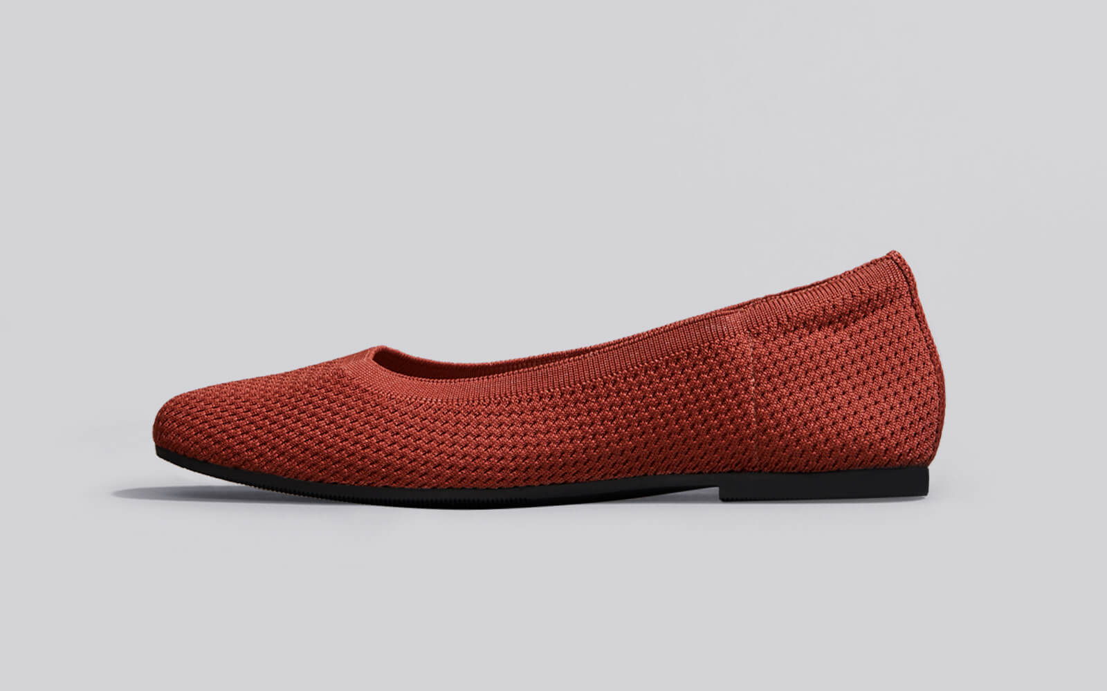 Neeman's Plush Square Flats : Burgundy - view 5