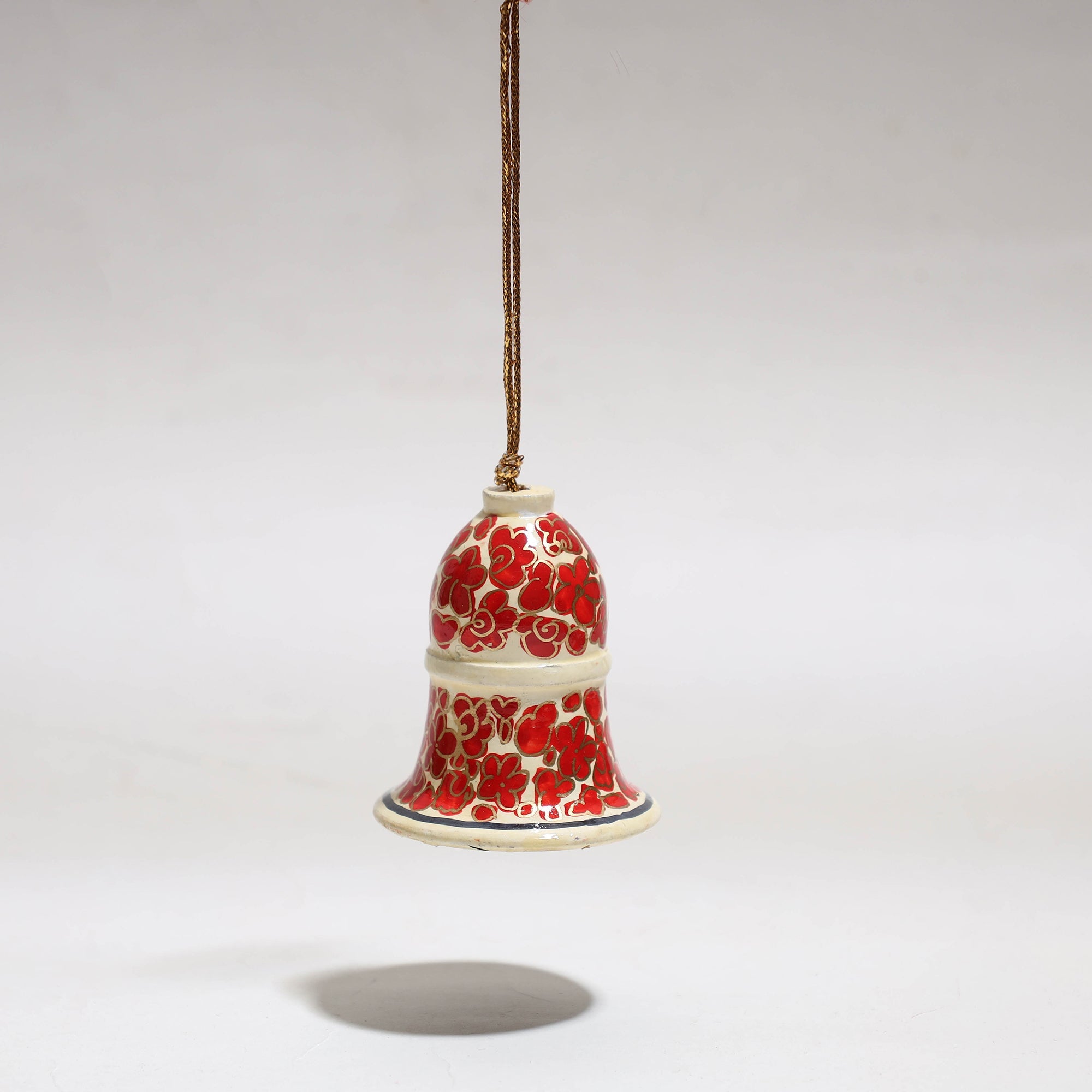 ZAHID HUSSAIN BHAT Bell - Kashmir Handpainted Christmas Decor Ornament 03 - view 2