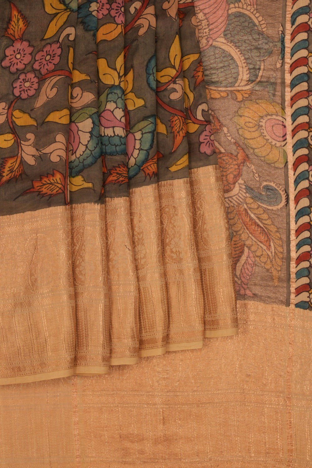 Kalanjali Kalamkari Hand-Painted Saree – Women's