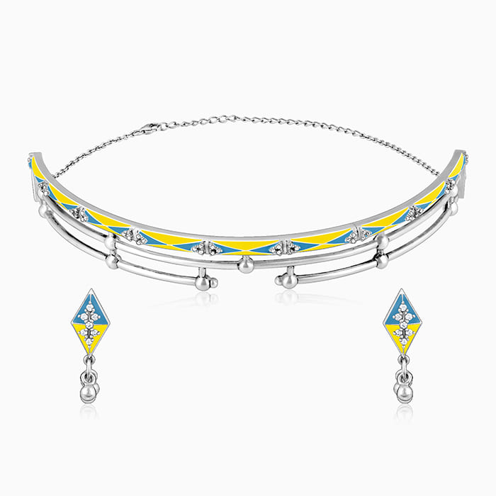 GIVA Jewellery Oxidised Silver Vintage Set