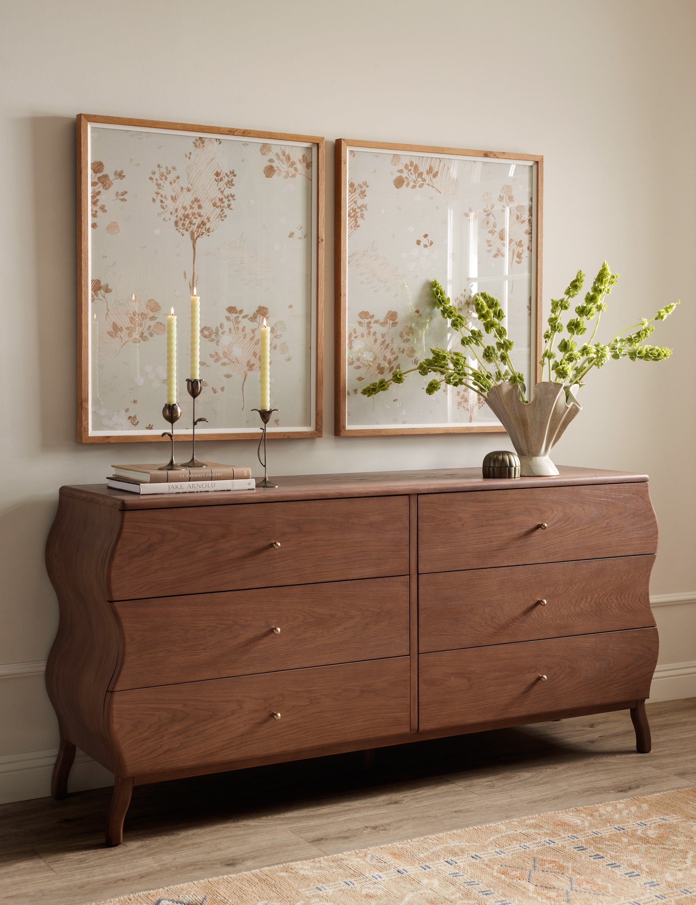 Lulu and Georgia Lasya 6-Drawer Dresser – Cool Brown - view 3