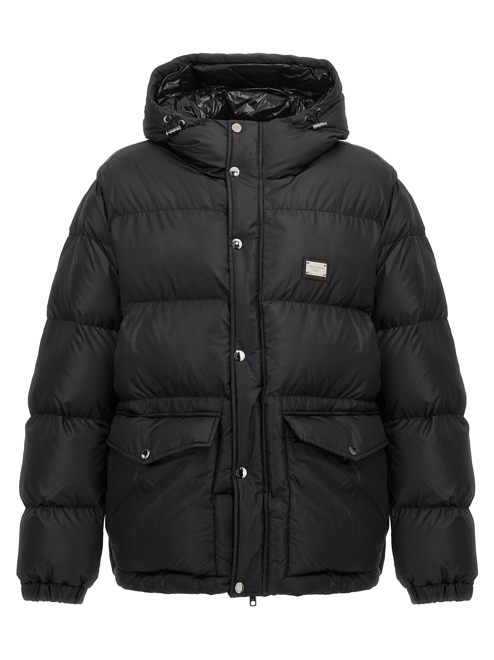 Dolce & Gabbana Logo Plate Down Jacket – 100% polyester
