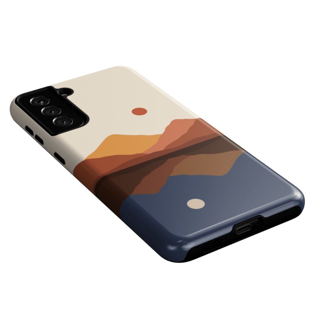 Casetry Opposites Attract | Day & Night Colorblock Mountains Samsung Case - view 17