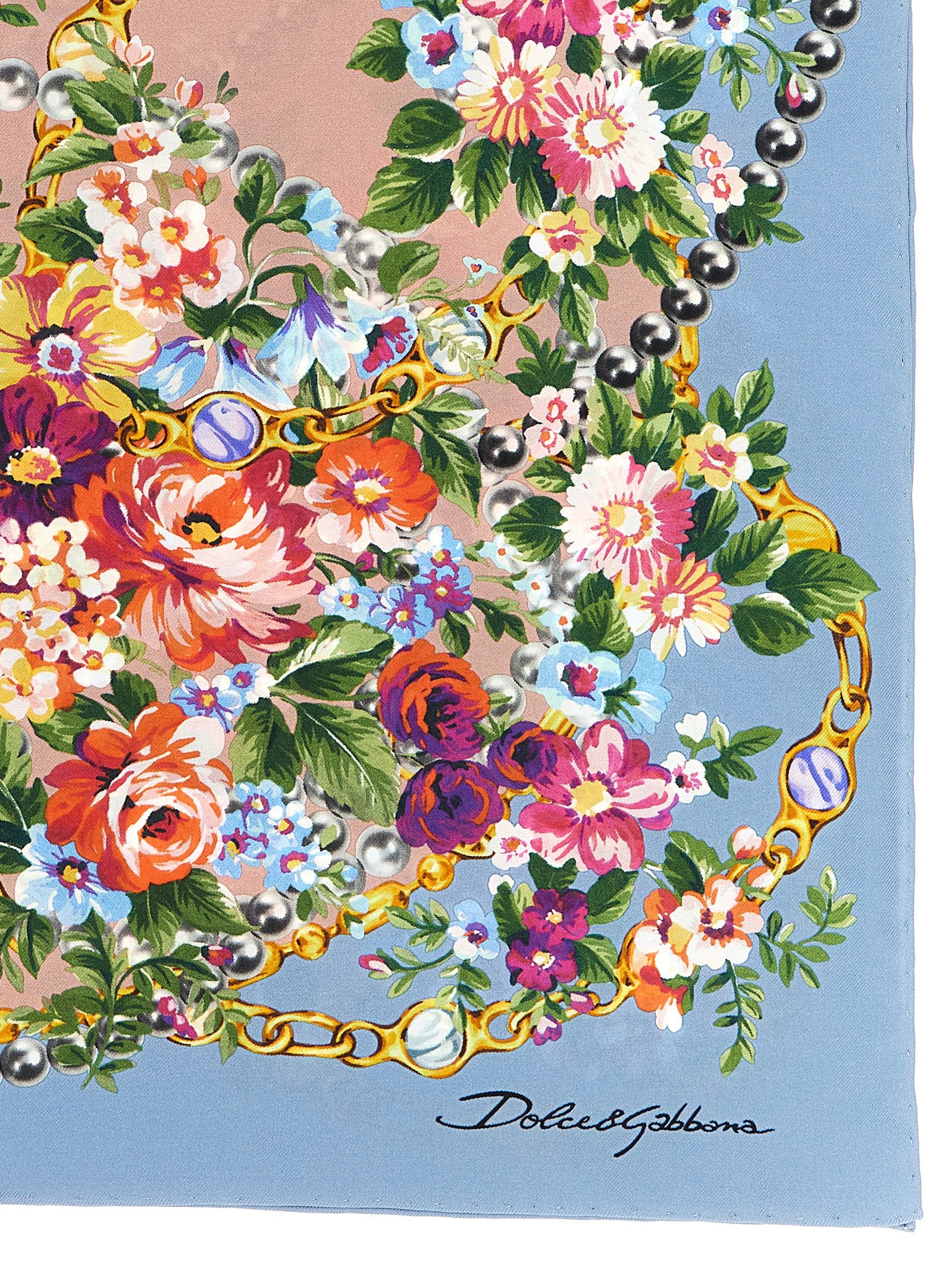 Dolce & Gabbana Mazzolini Di Fiori Scarf – 100% silk - view 2