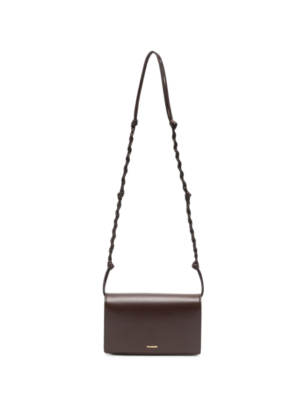 Jil Sander Braided Leather Shoulder Bag – 100% Calf Leather