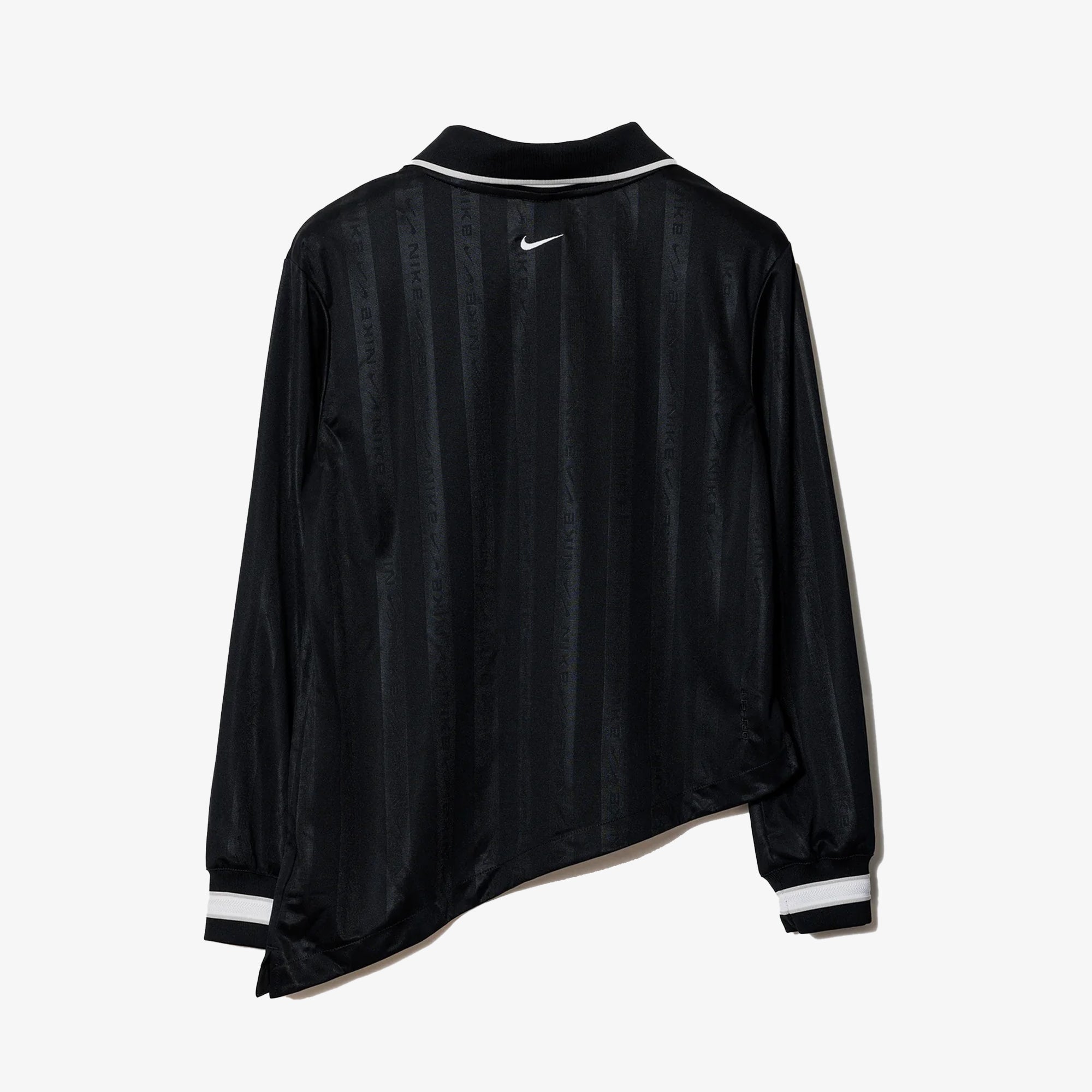 Nike | As W Nsw Cllctn Df Jqrd Ls Jsy { Black/lt Iron Ore/white - view 2