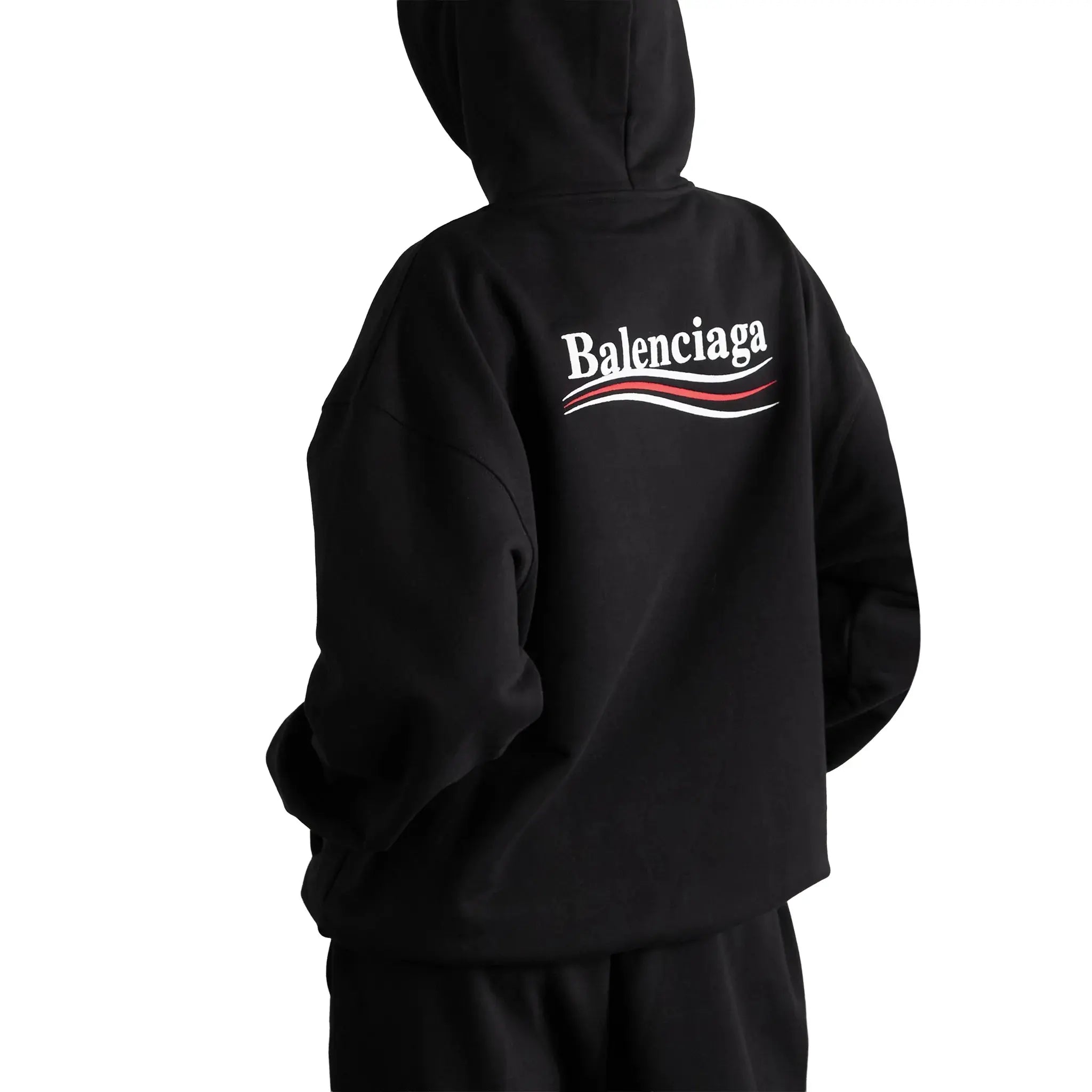 Preloved - Balenciaga Political Logo Black Hoodie - view 4
