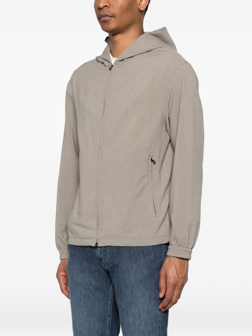 Emporio Armani Hooded blouson jacket – 100% Polyester - view 2
