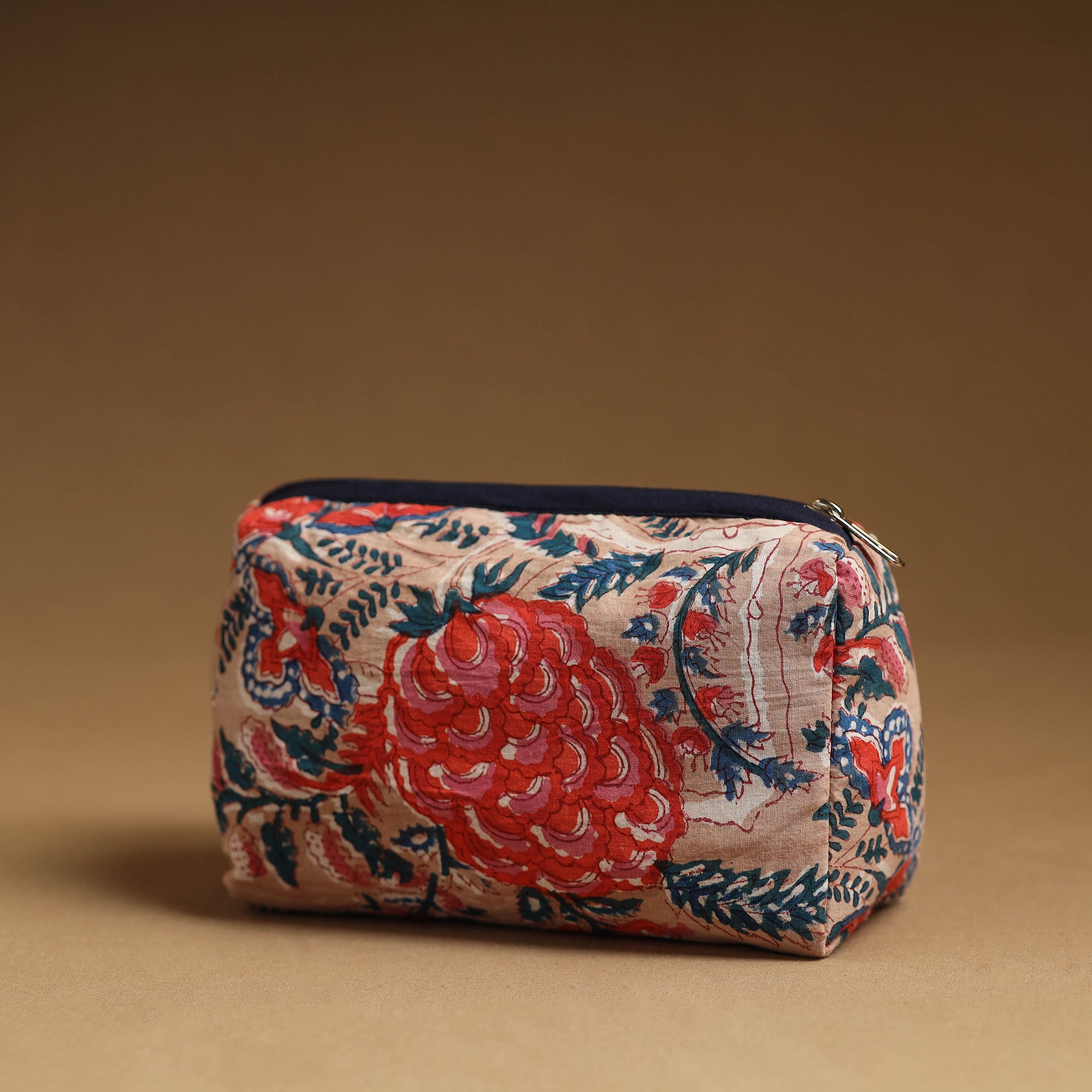 NOORI BAZAR Brown - Handmade Cotton Toiletry Pouch 14 - view 2