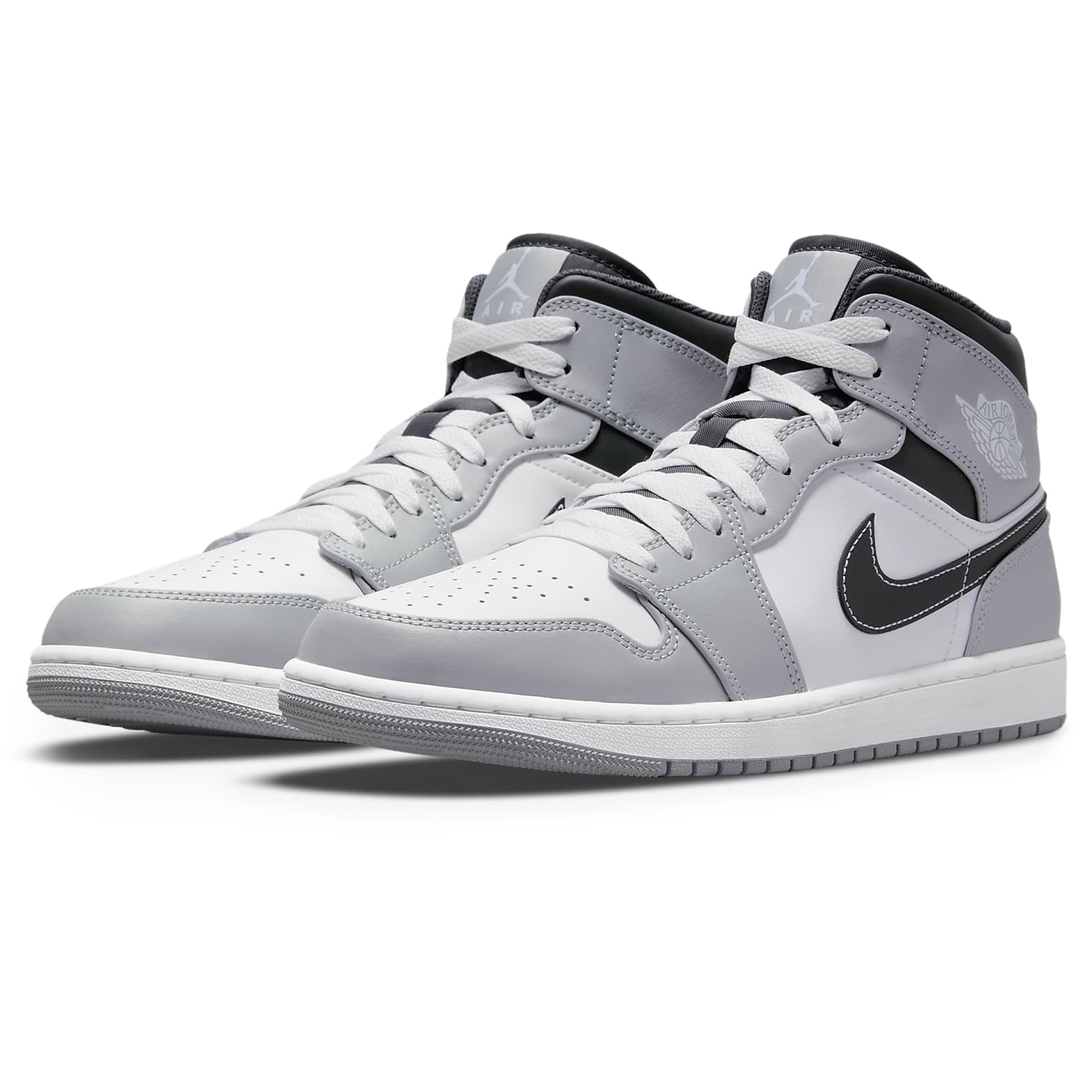 Air Jordan 1 Mid Light Smoke Grey Anthracite - view 2