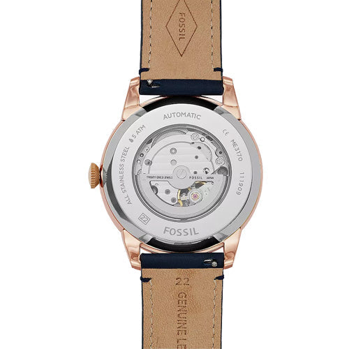 Fossil Townsman White Dial & Blue Leather Strap Watch for Men - view 2