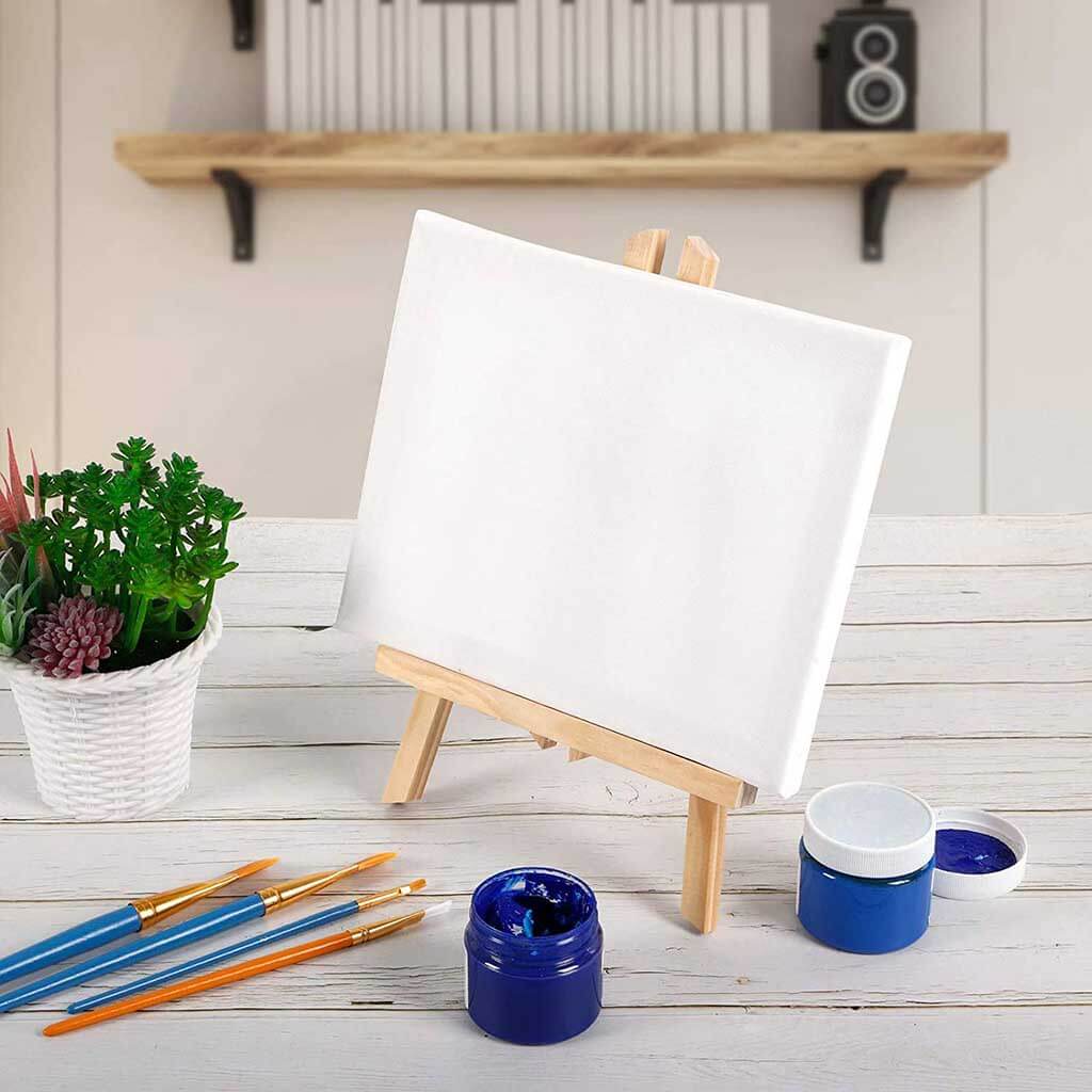 Artnery Mini Canvas With Wooden Easel - view 5