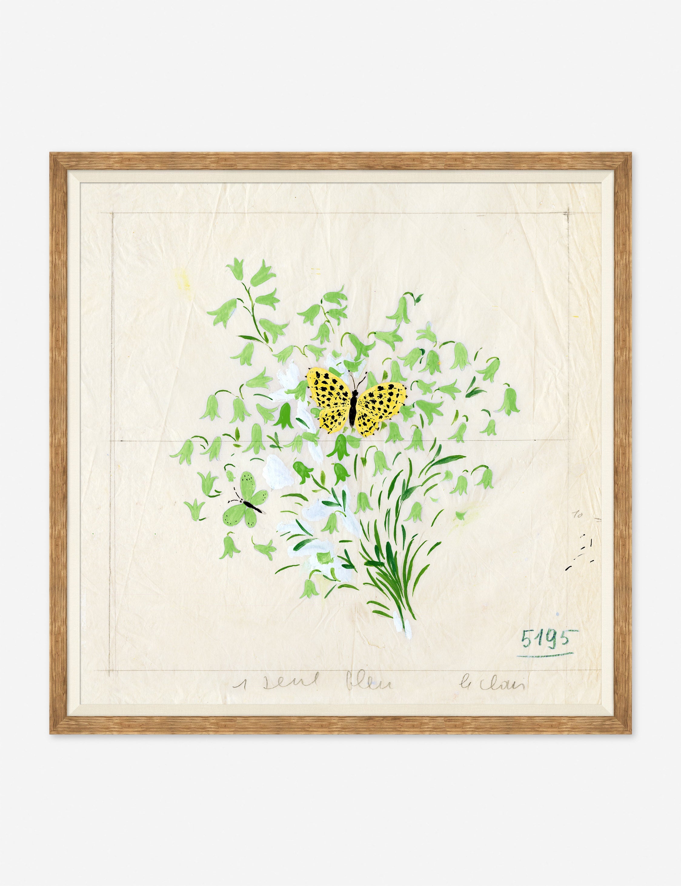Lulu and Georgia Clochettes et Papillon II Print by Paule Marrot