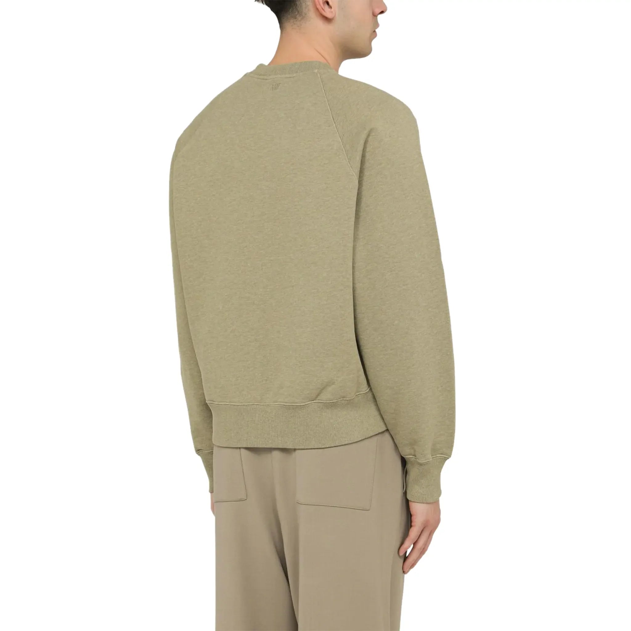 Ami Paris Ami De Coeur Green Sweatshirt - view 2