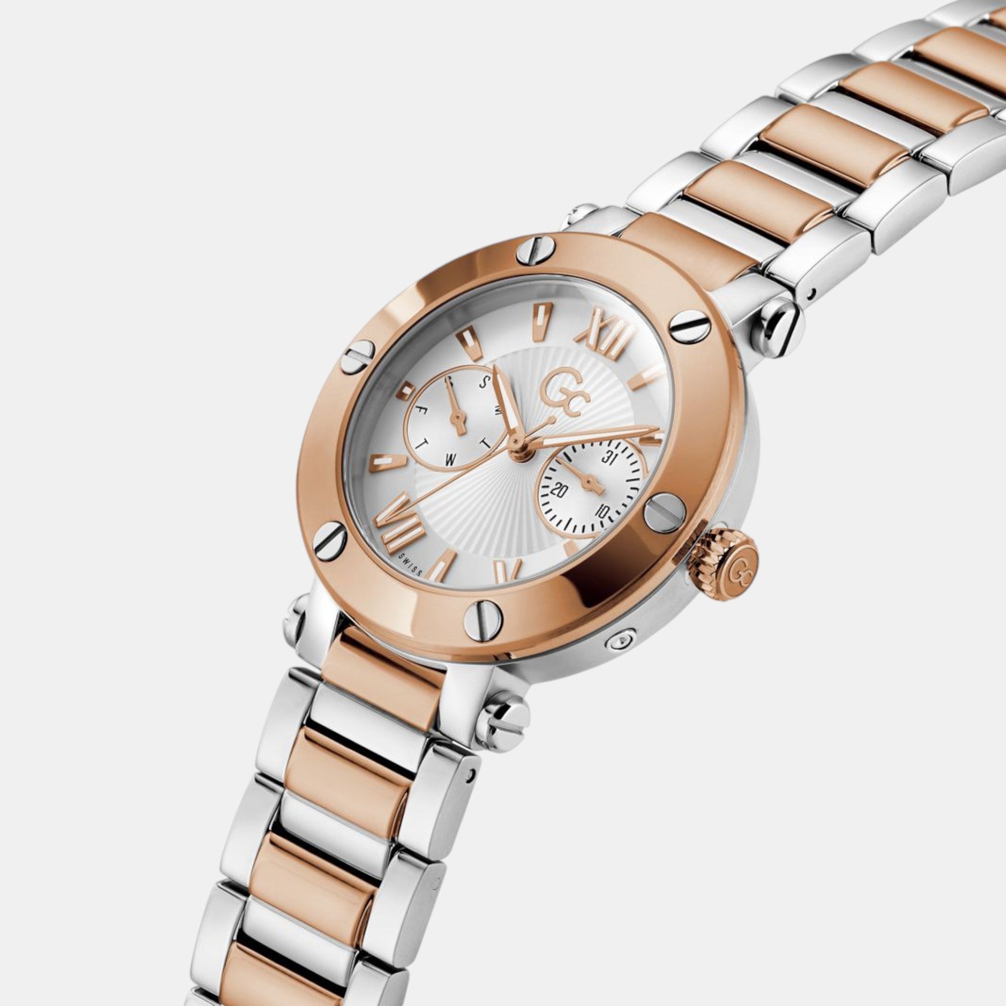 GC Aura Women Quartz White Dial Analog Stainless Steel Watch Z48002L1MF - view 3