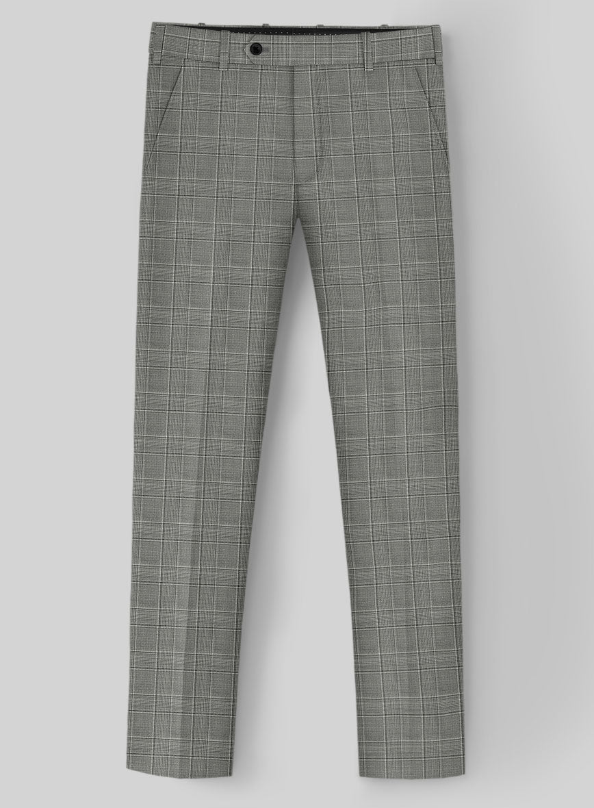 StudioSuits Reda Mavlox Gray Checks Wool Pants