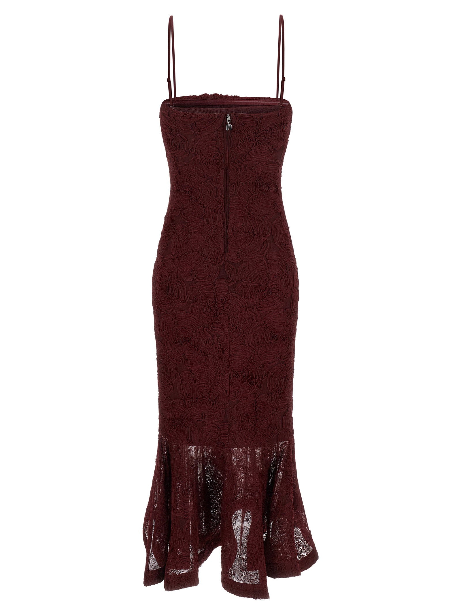 Rotate Birger Christensen Flower Mesh Flounce Dress - view 2