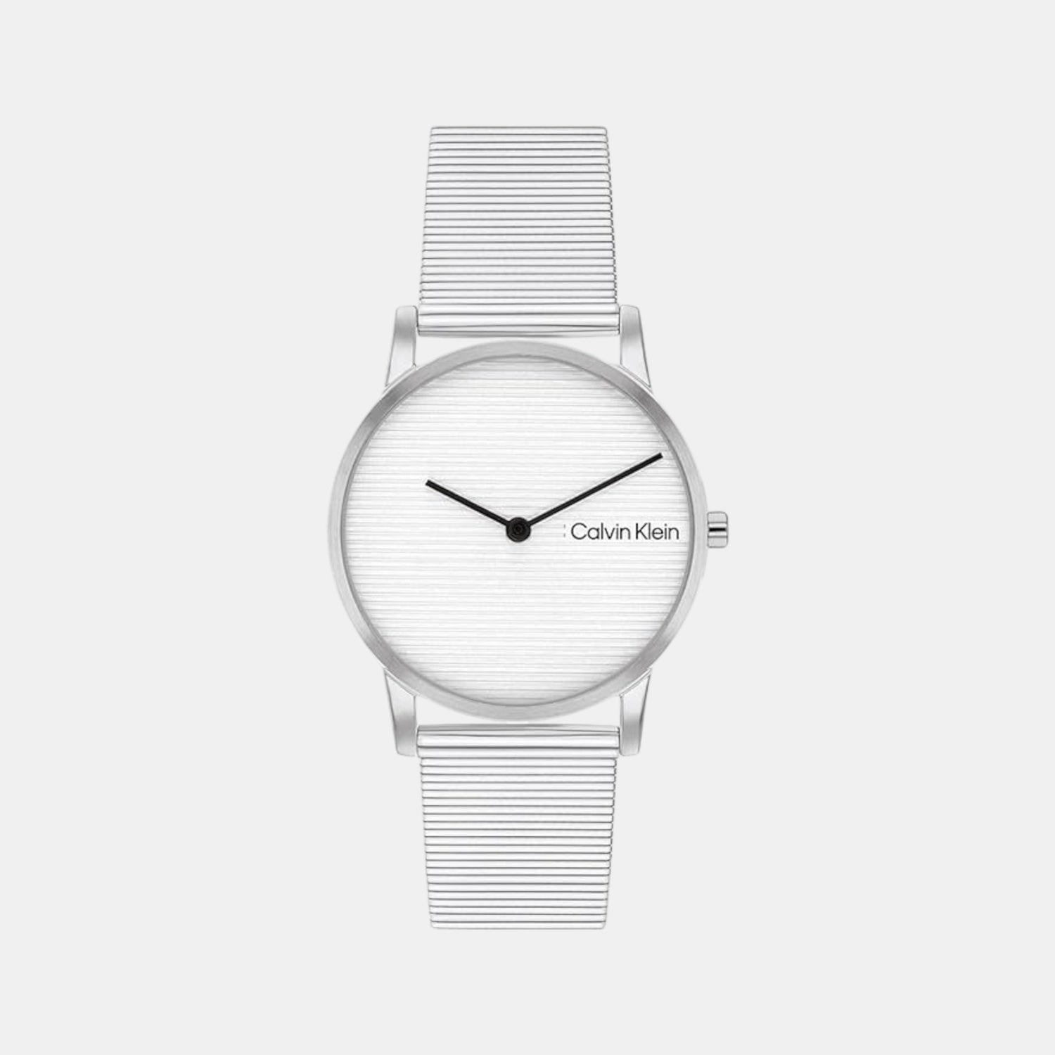 Calvin Klein Ck Feel Women Quartz Silver & White Dial Analog Stainless Steel Watch 25100033