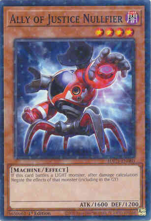 Yu-Gi-Oh! Ally of Justice Nullfier - HAC1-EN080 - Duel Terminal Normal Parallel Rare - 1st Edition