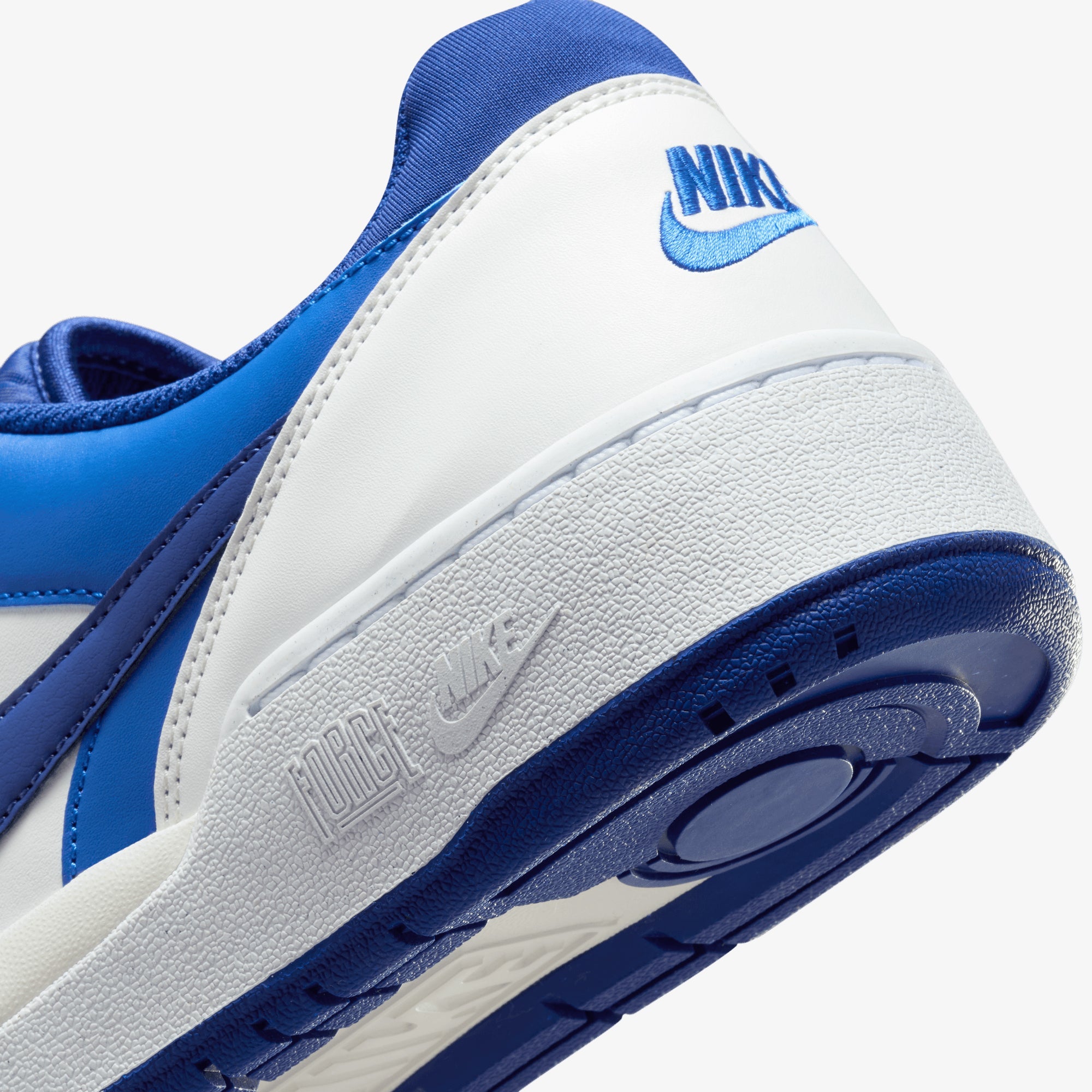 Nike | Full Force Low { Summit White/deep Royal Blue-racer Blue - view 5