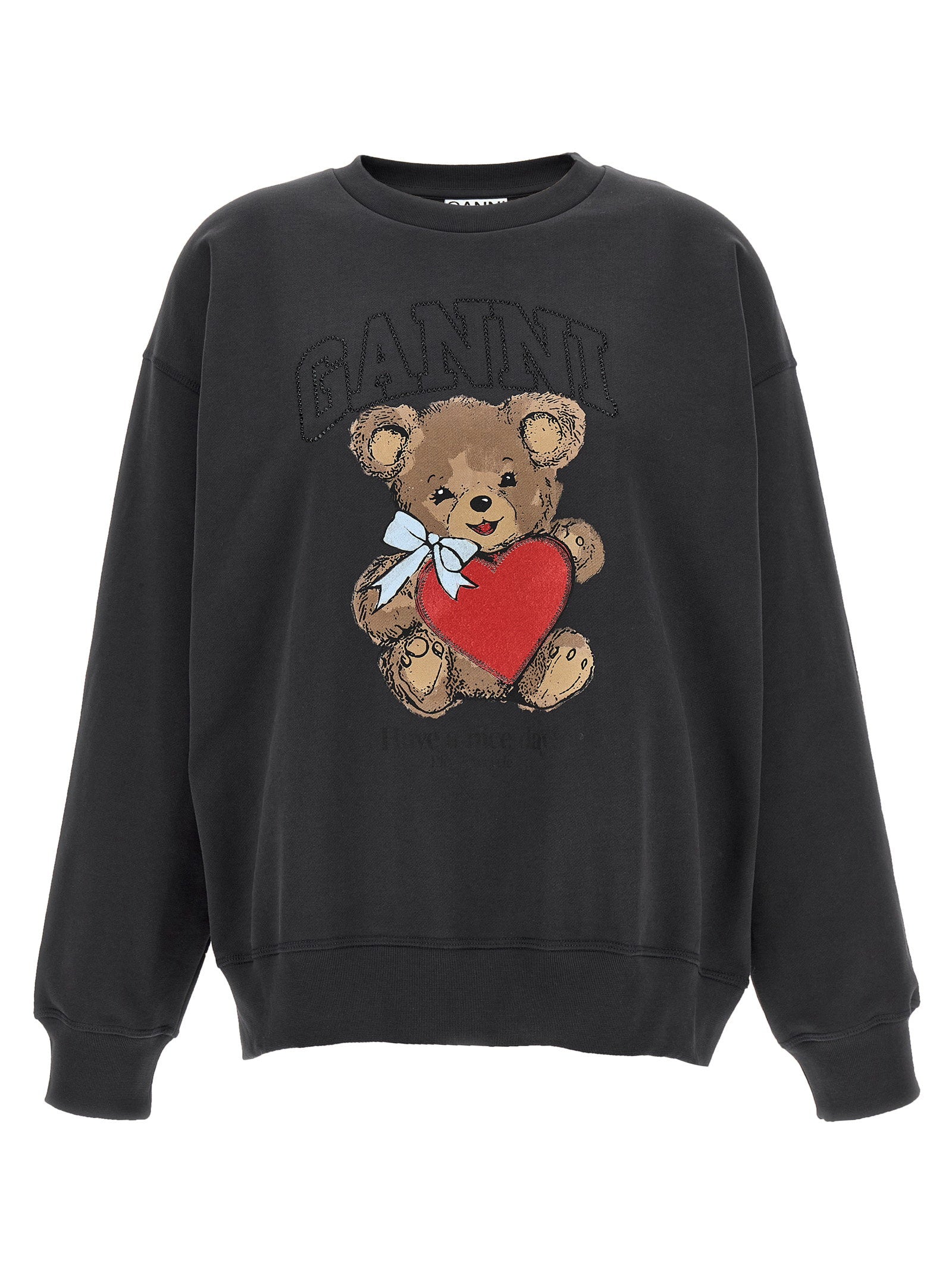 Ganni Orso Sweatshirt – 100% organic cotton