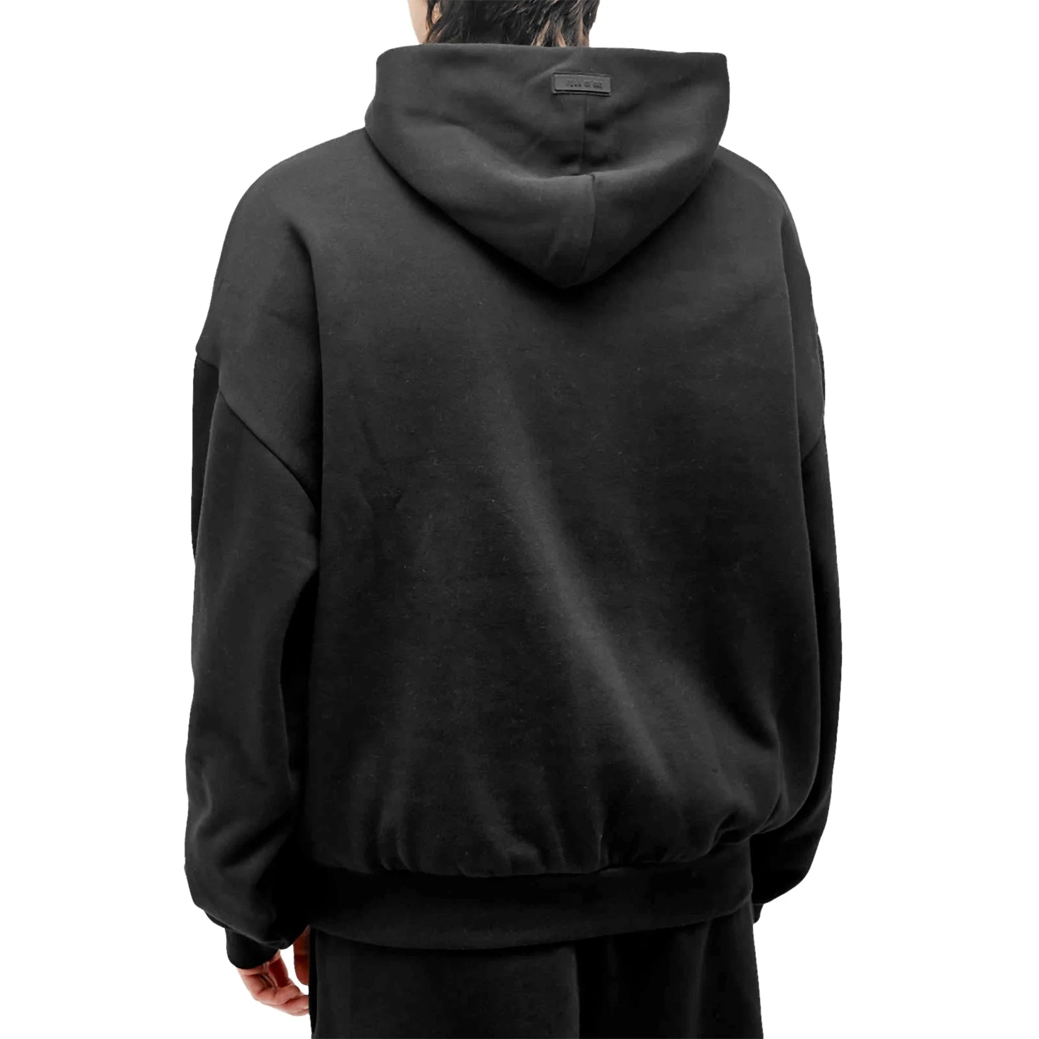 Fear Of God Essentials Jet Black Hoodie (FW23) - view 2
