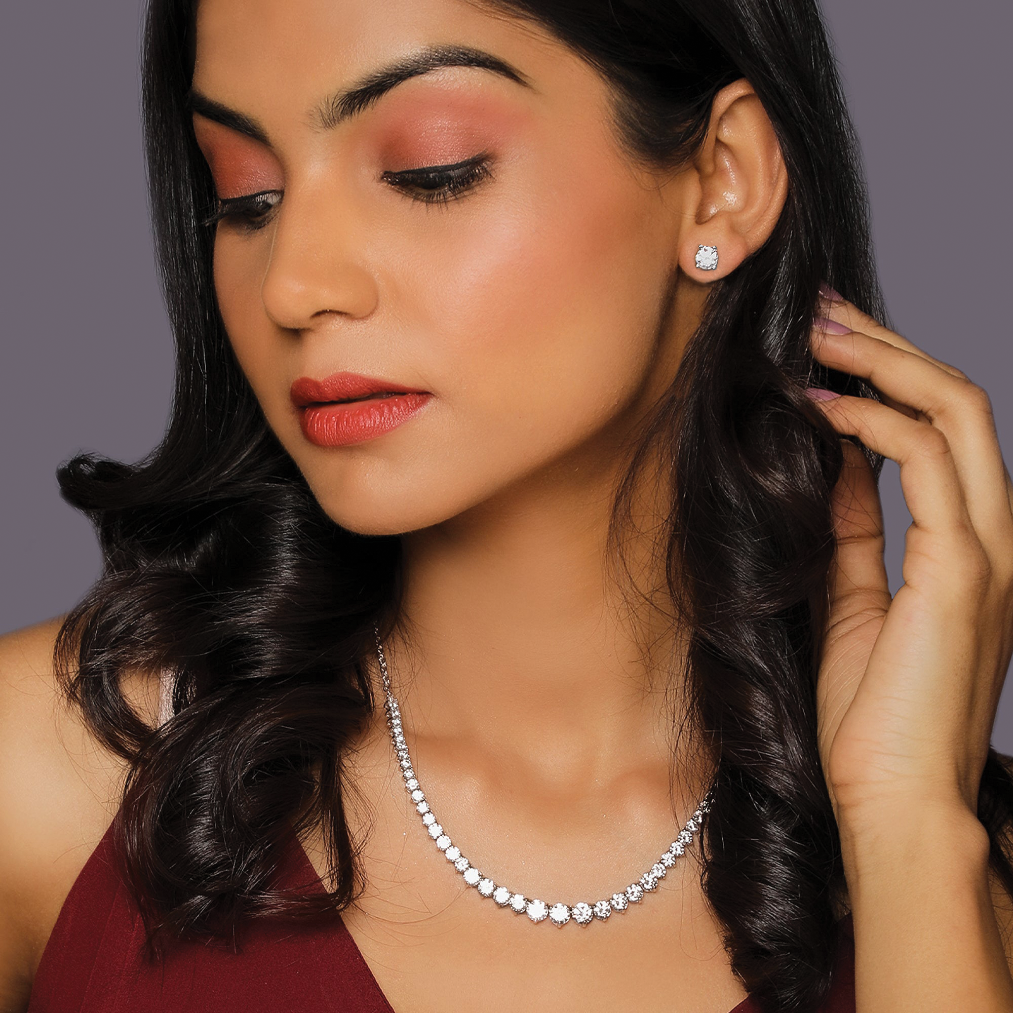 GIVA Jewellery GIVA Classic Solitaire Set - view 3