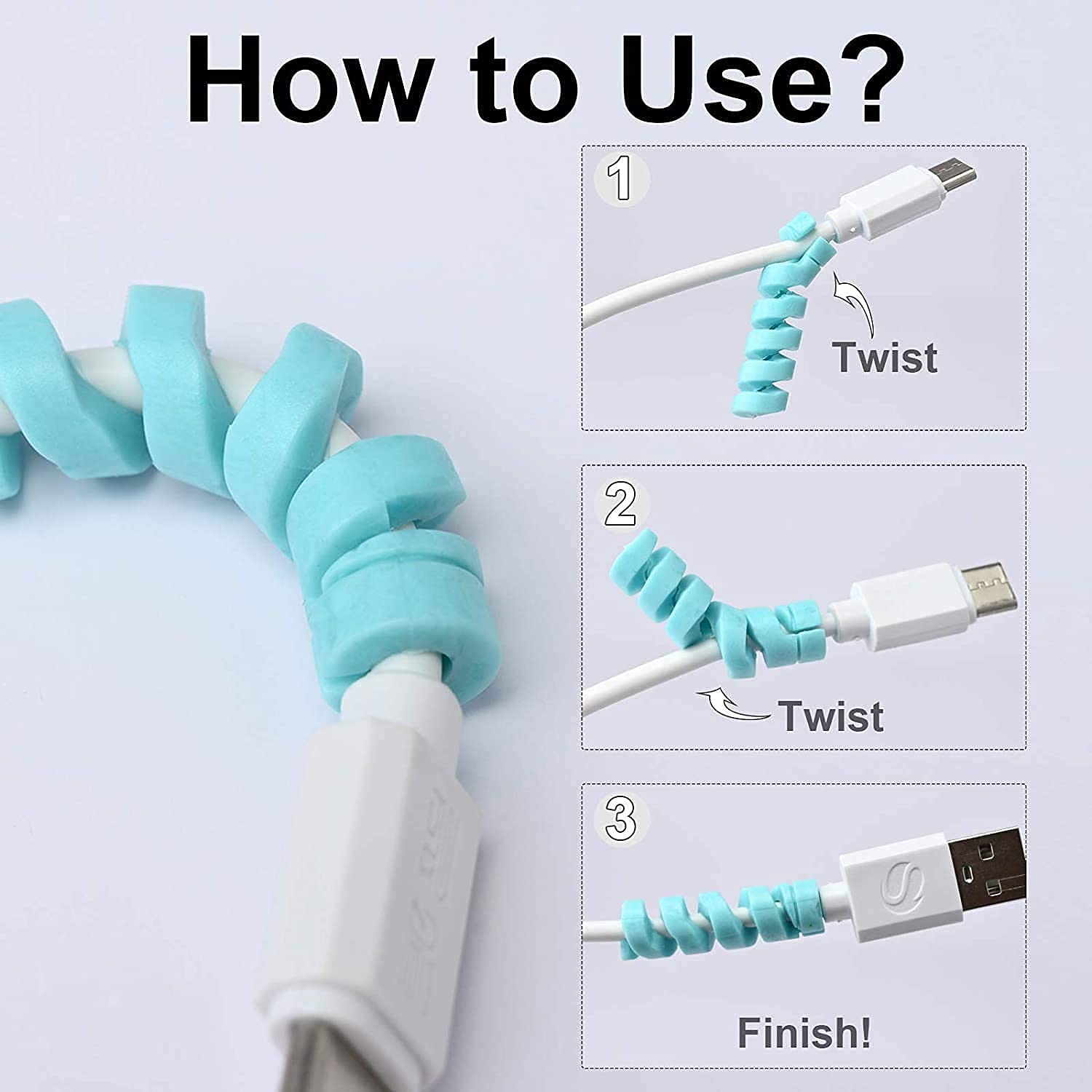 Casebasket Spiral Charger Spring Cable & Wire Protector - view 7