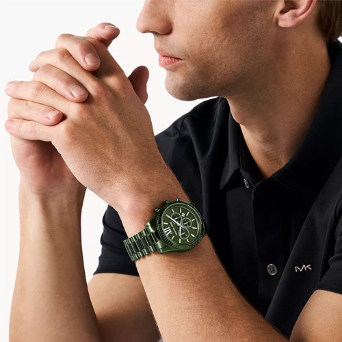 Michael Kors Lexington Green Dial Men 44mm - view 2