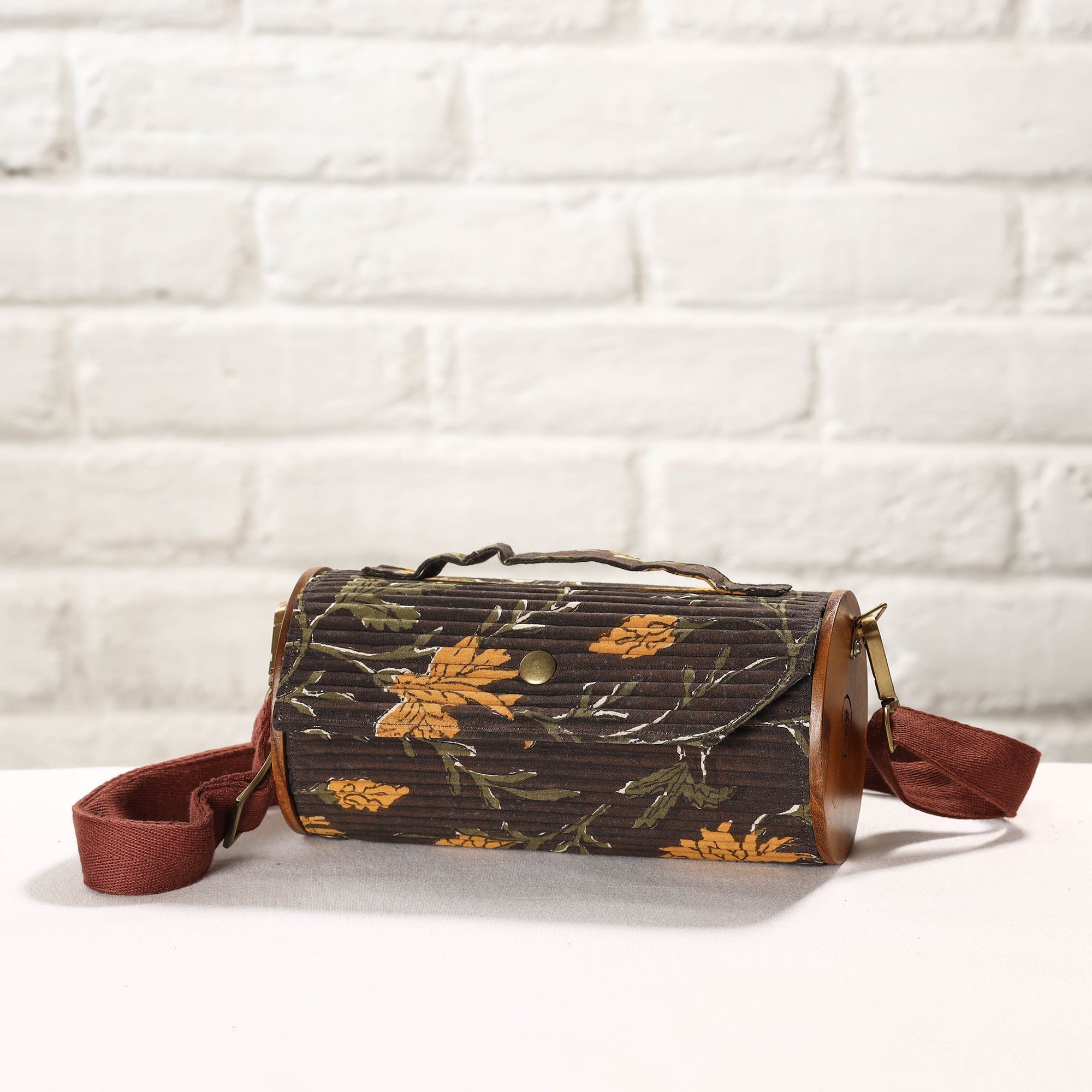 LUKKA CHUPPI Brown - DIY Round Sling Bag / Clutch With Changeable Sleeve - view 2