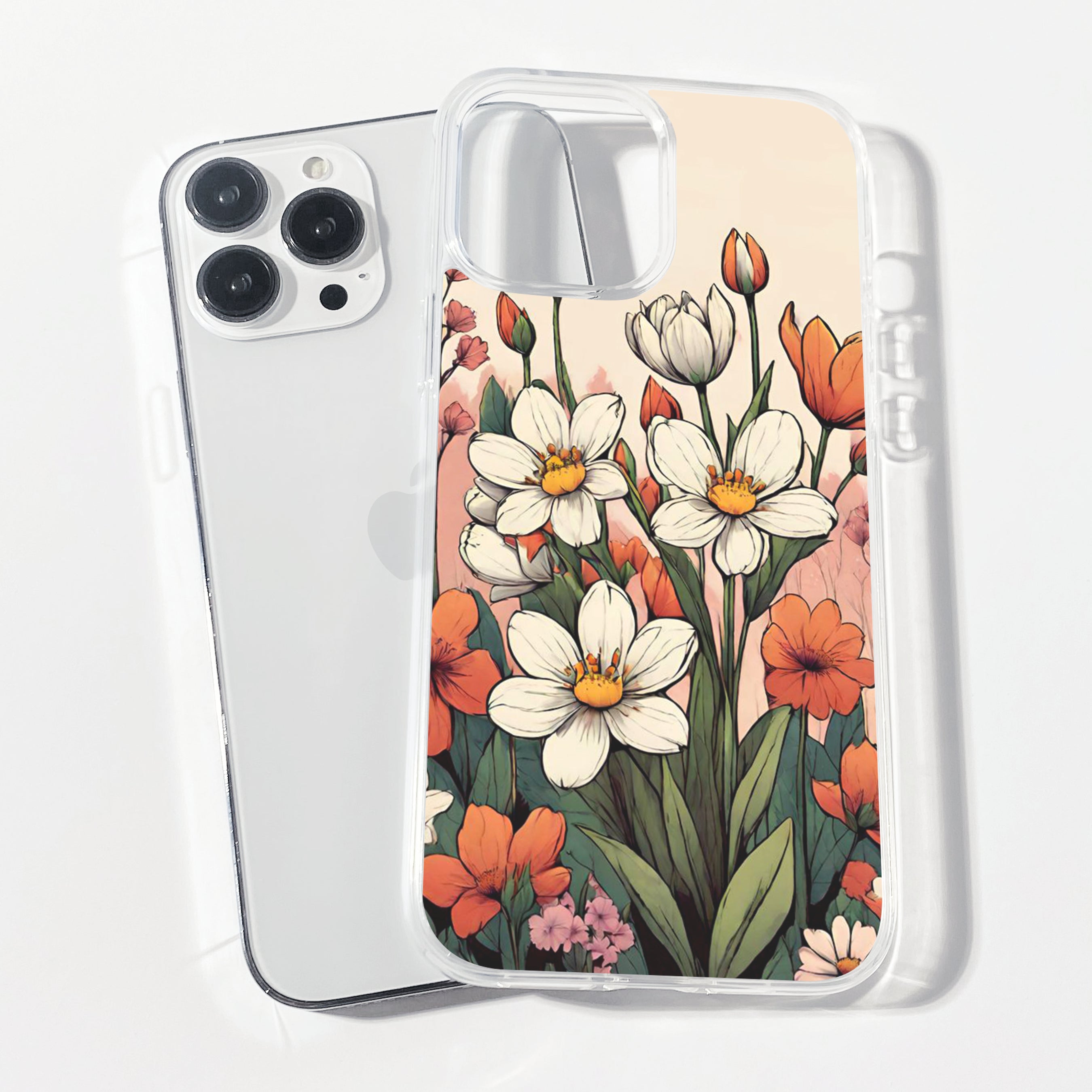 Casebasket Bloom Boom Clear Silicone Phone Cover