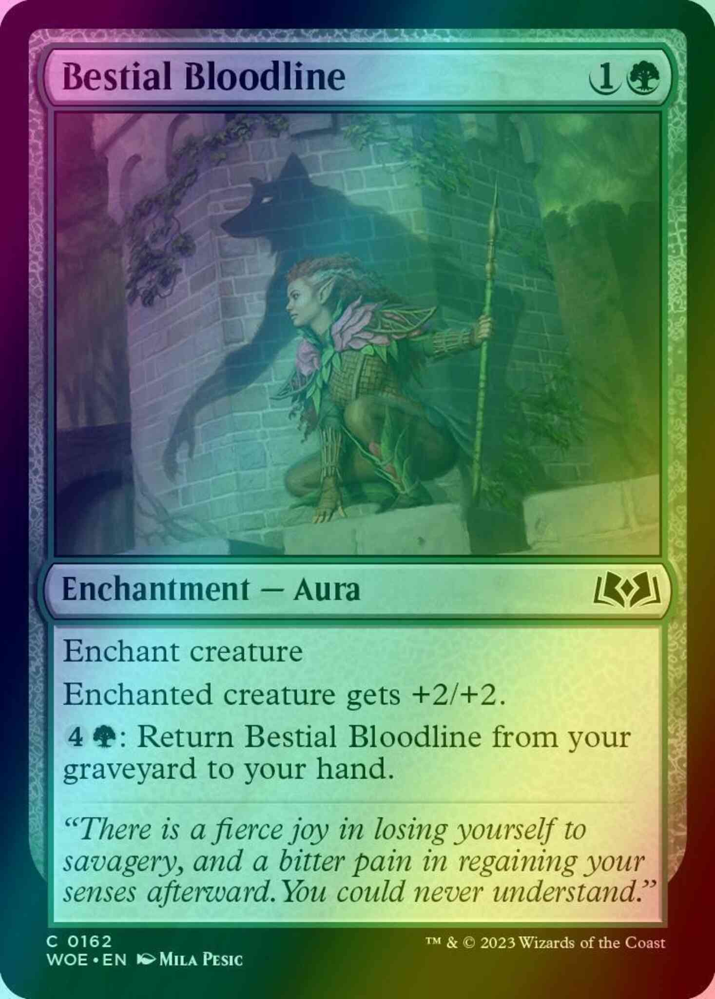 Bestial bloodline 162 – Magic Bestial Bloodline [162] [Wilds of Eldraine] [Foil]