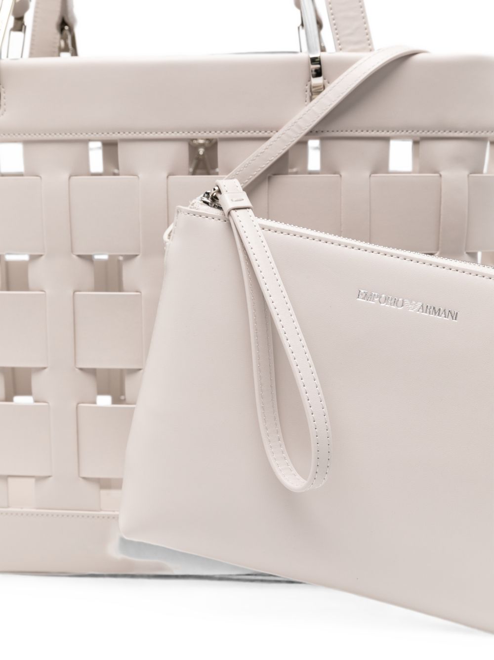 Emporio Armani Woven Tote Bag – 100% Polyurethane - view 3