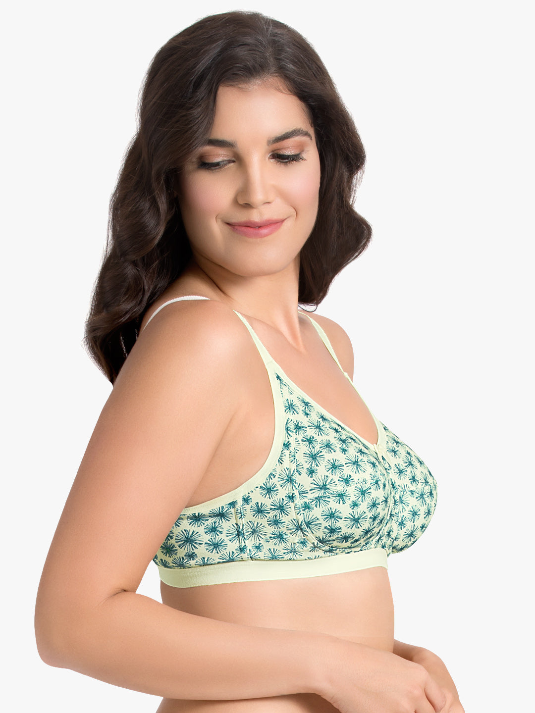 Ultimo Essential Cotton Non-Padded Non-Wired Bra (Pack of 2) - Whtsmke-Whtsmke Pr - view 7