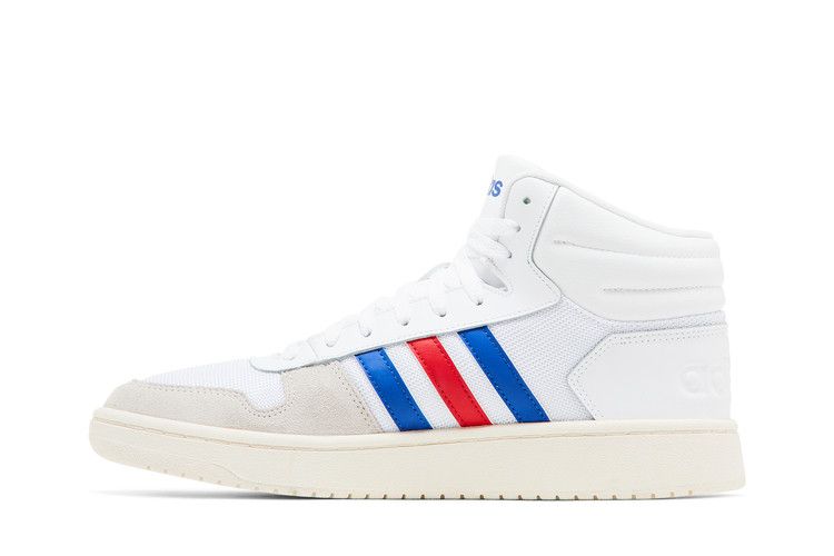 adidas Hoops 2.0 Mid White Royal Scarlet - view 2
