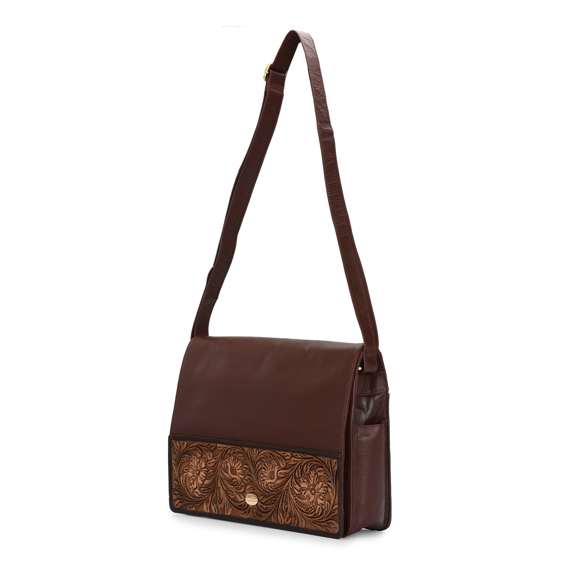 Hand-Carved Bags by Lafattio – Brown - view 4