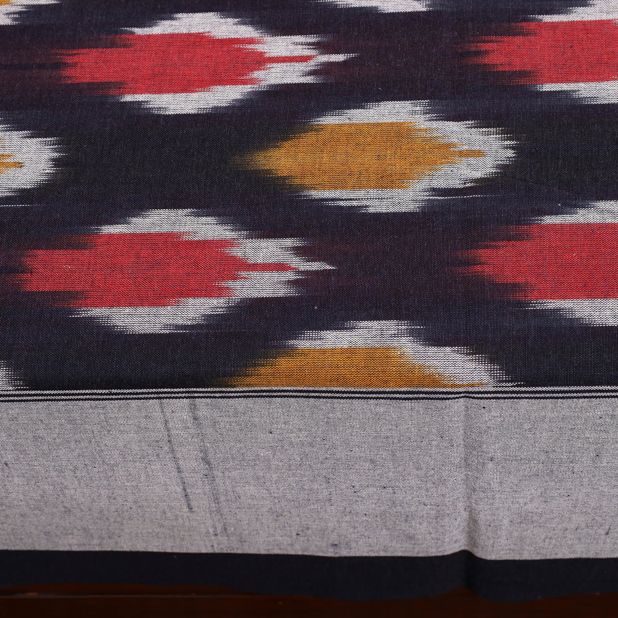 SOUTH KARGHA Blue - Cotton Pochampally Ikat Bedsheet 39 - view 4