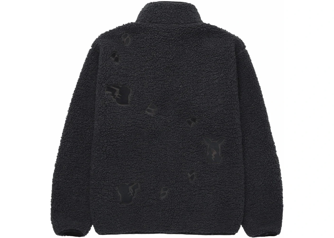 100 Thieves x Pokémon Pikachu Sherpa Fleece Jacket Grey - view 2