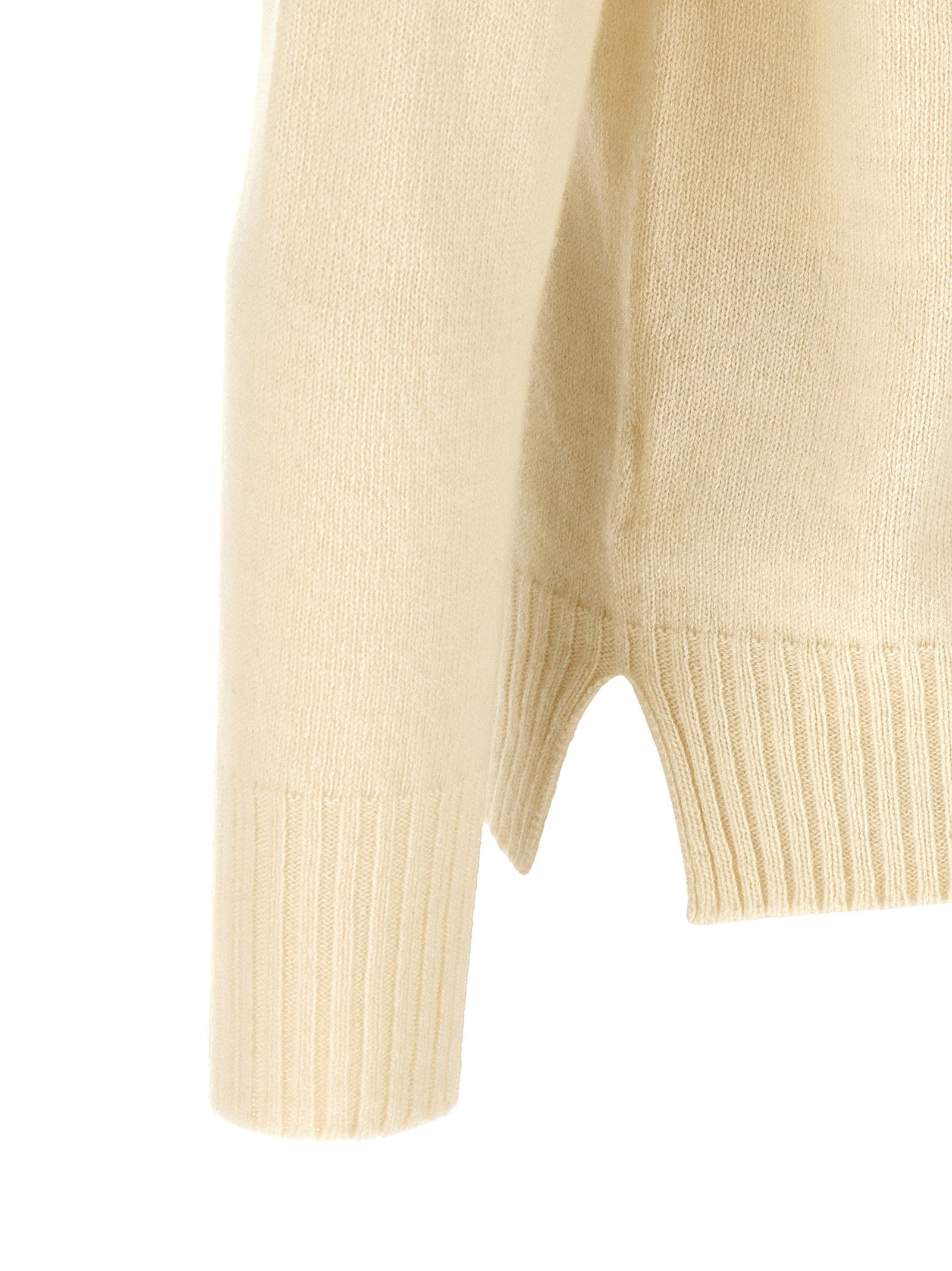 Ma'ry'ya Crew-neck Sweater With Slits - view 4