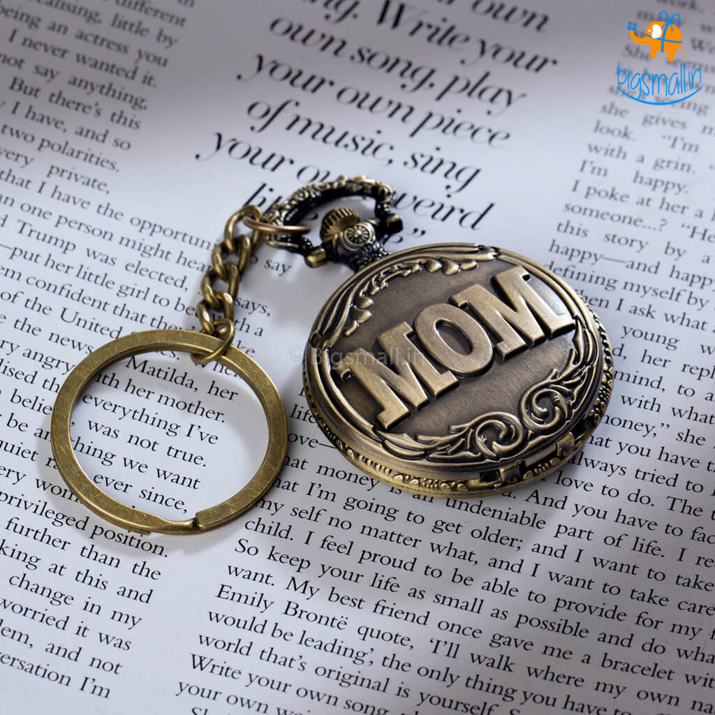 Big Daddy Mom Pocket Watch Keychain – Multi - view 6