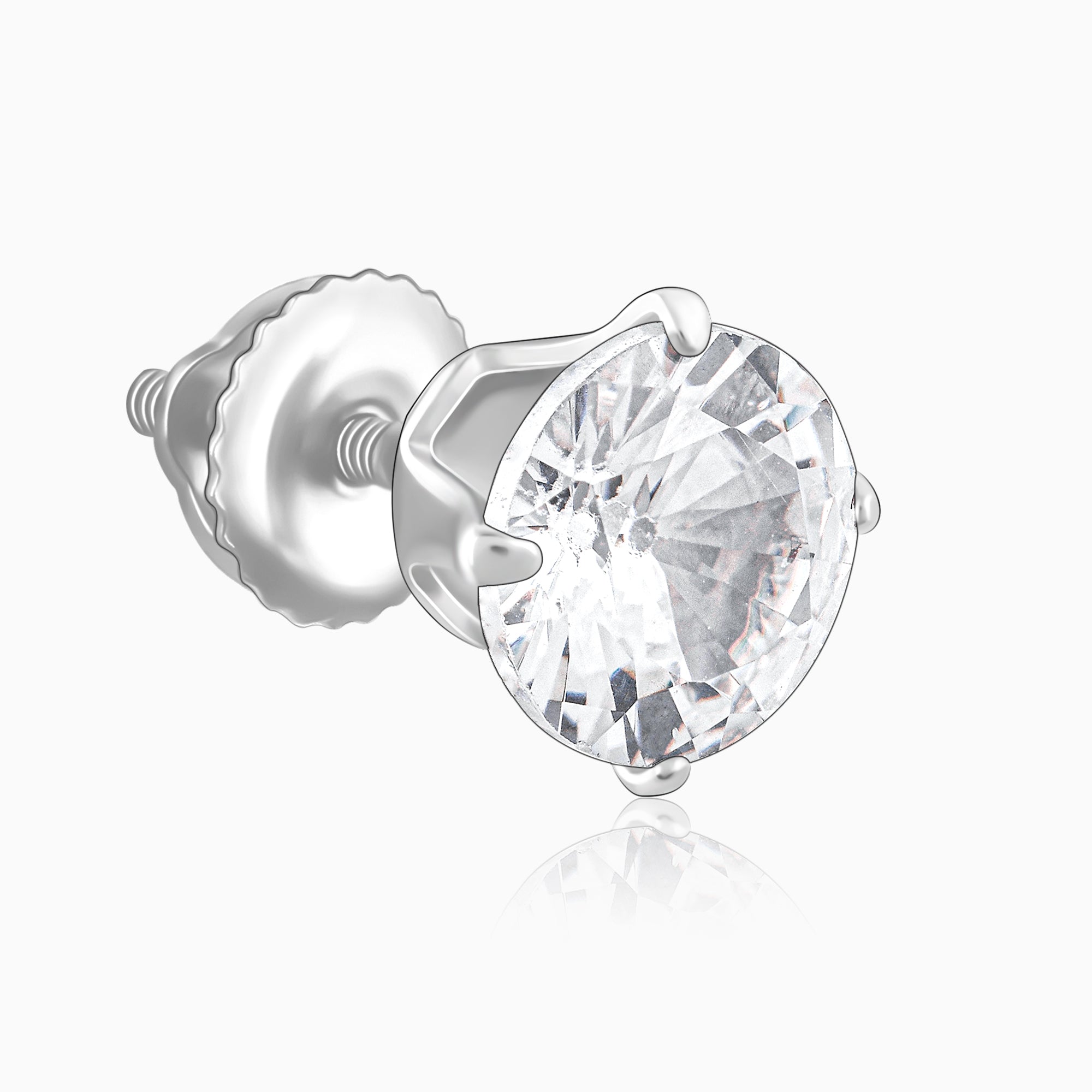 GIVA Jewellery Zircon Stoned Silver Studs - view 2