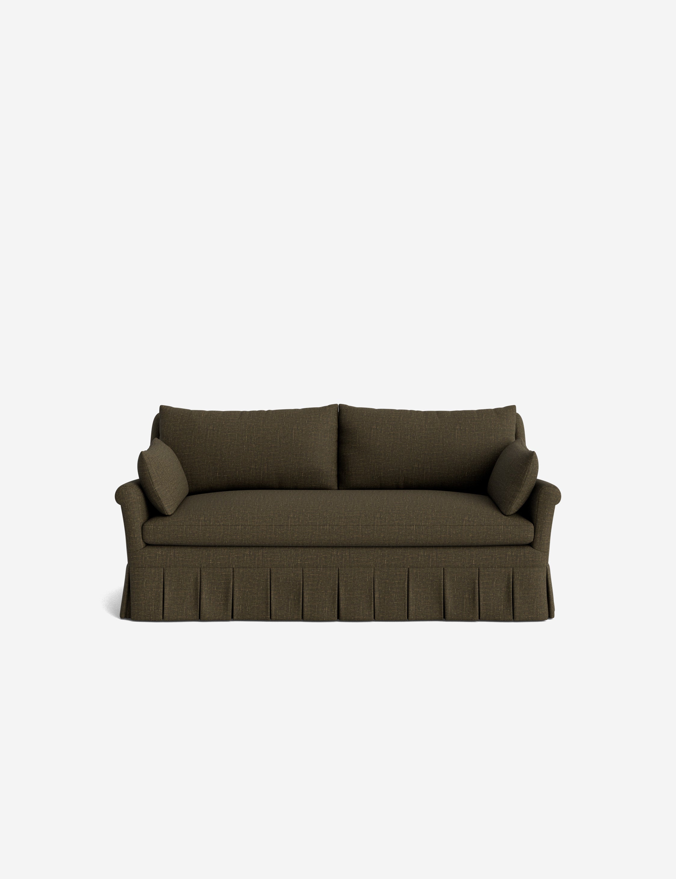 Lulu and Georgia Portola Rolled Arm Pleated Sofa - view 127