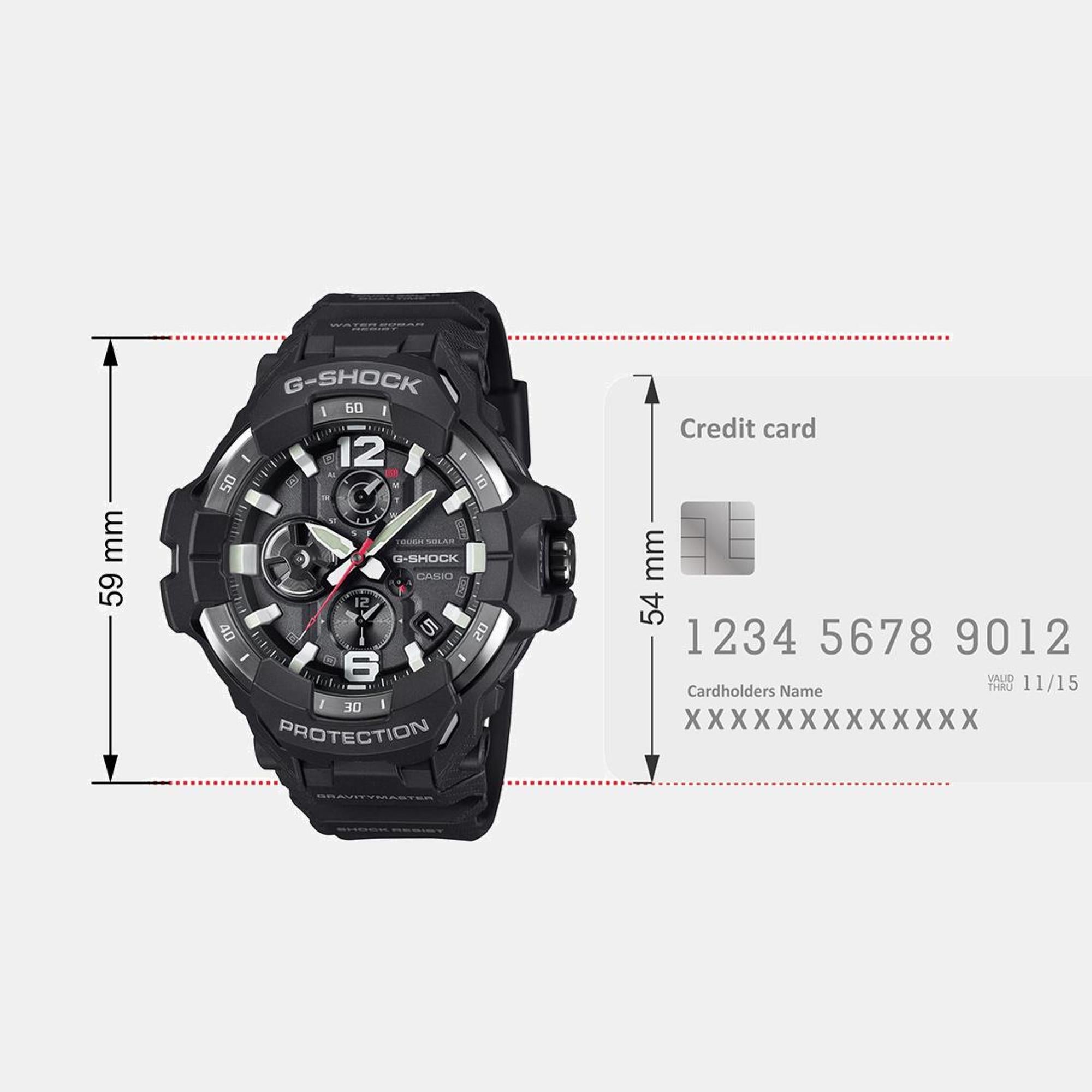 Casio G-Shock Men Quartz Black Dial Analog-Digital Resin Watch G1569 - view 9